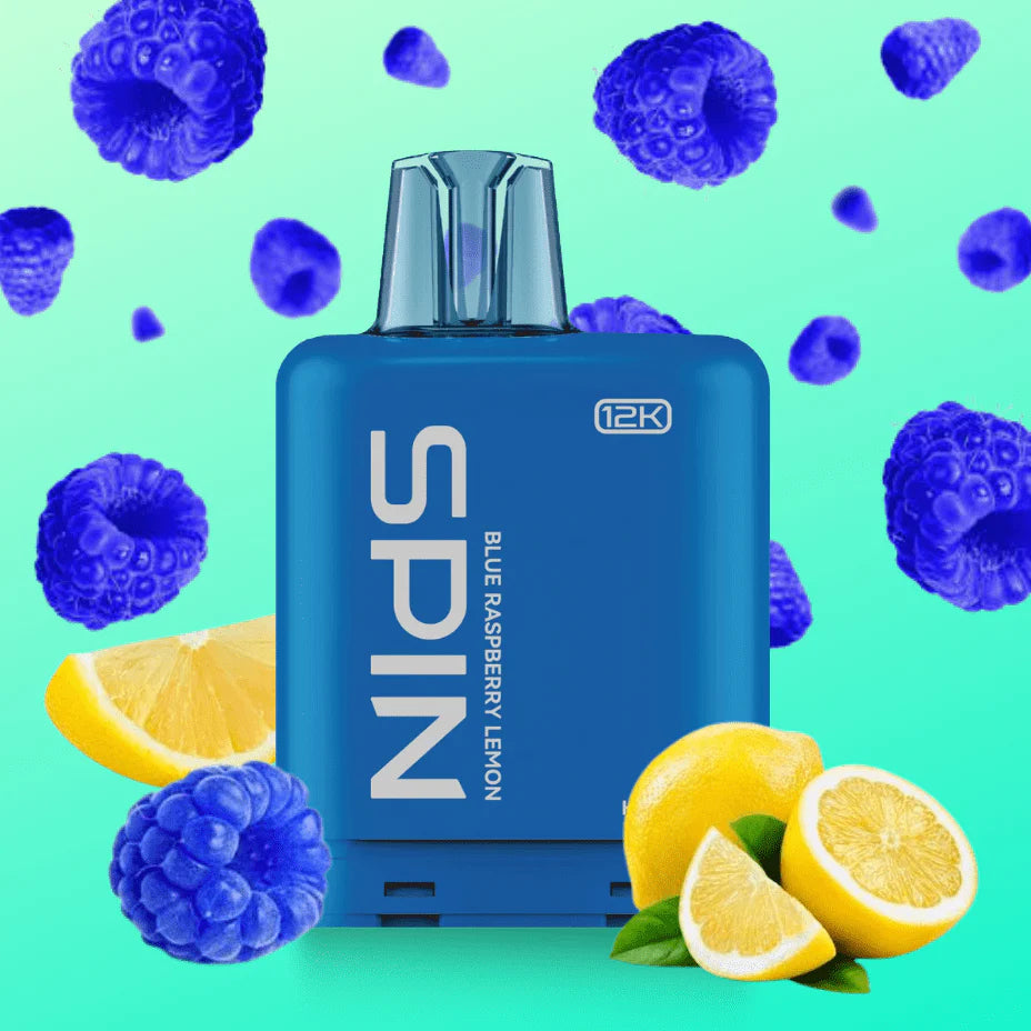 Spin Fizz X Pod 12000 Puffs Vape - Blue Raspberry Lemon