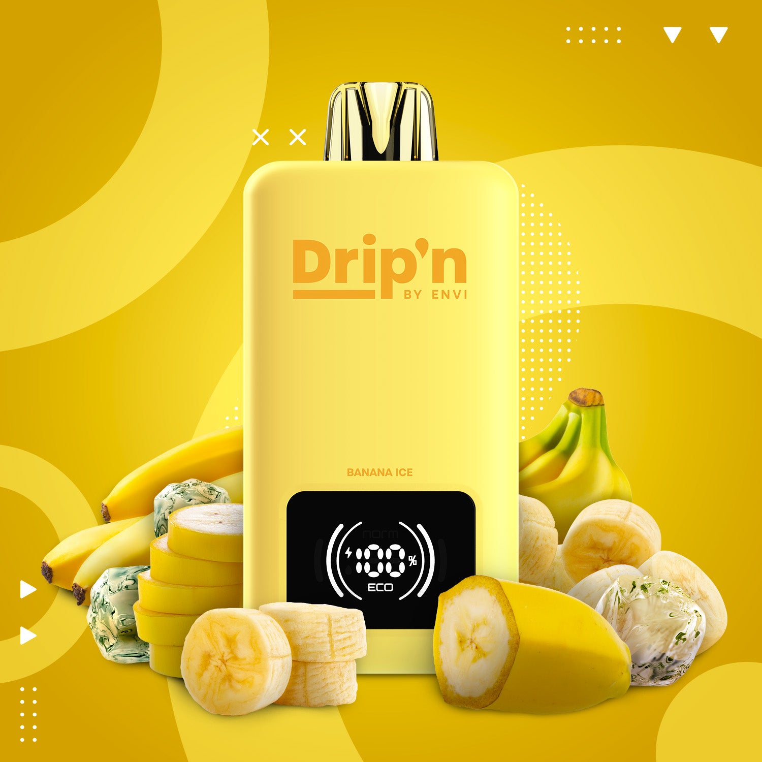 Drip'n by Envi 70K 26ML Disposable - Banana Ice