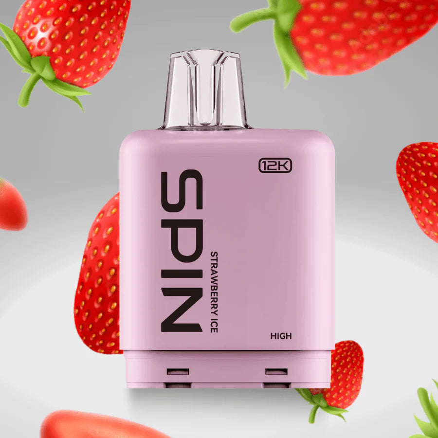 Spin Fizz X Pod 12000 Puffs Vape - Strawberry Ice