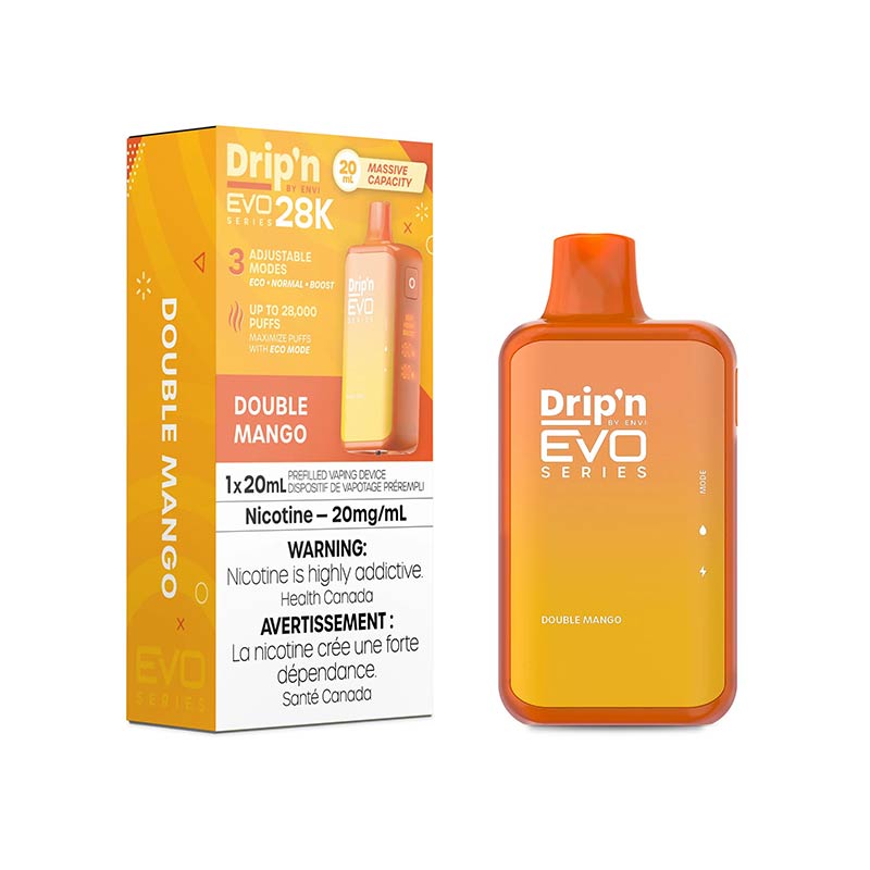 Drip'n by Envi EVO Series 28K (28000) Disposable Double Mango