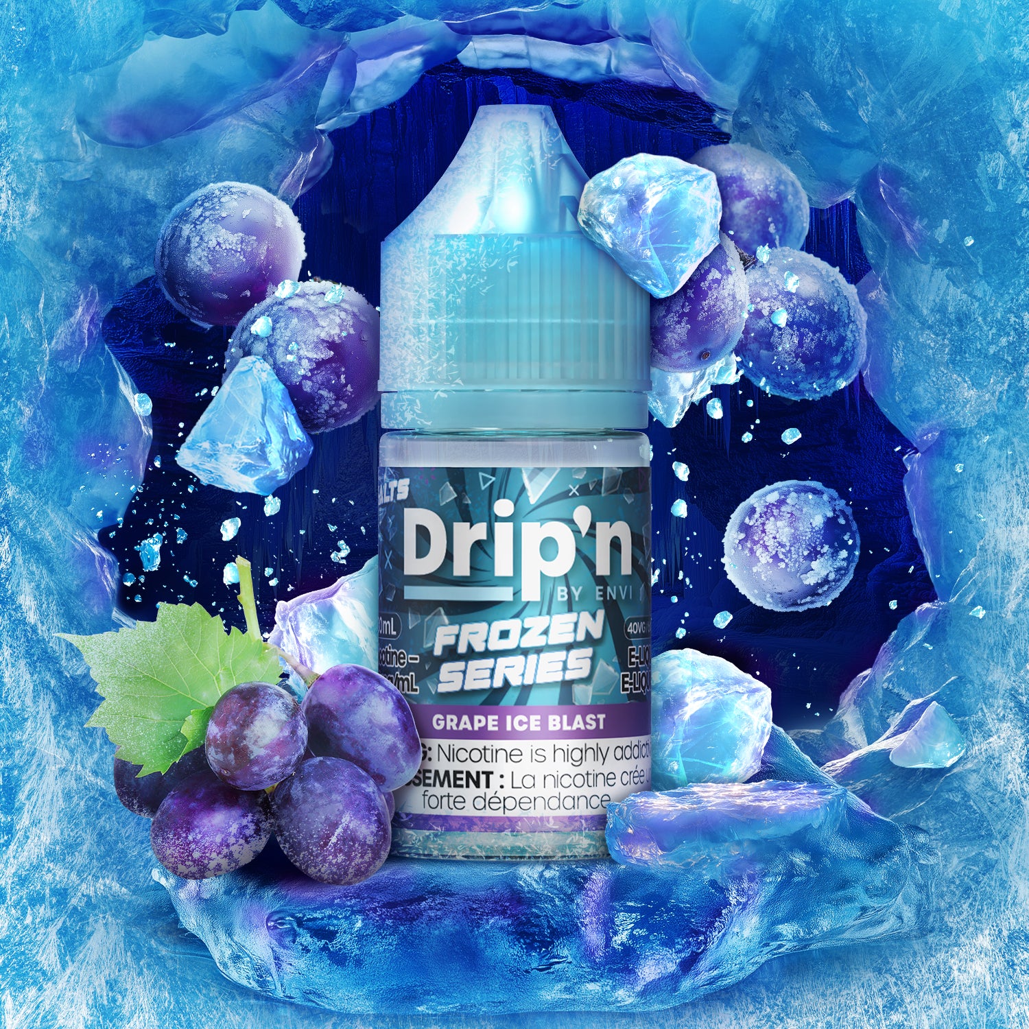 Drip'n By Envi Frozen Salt Juice Grape Ice Blast