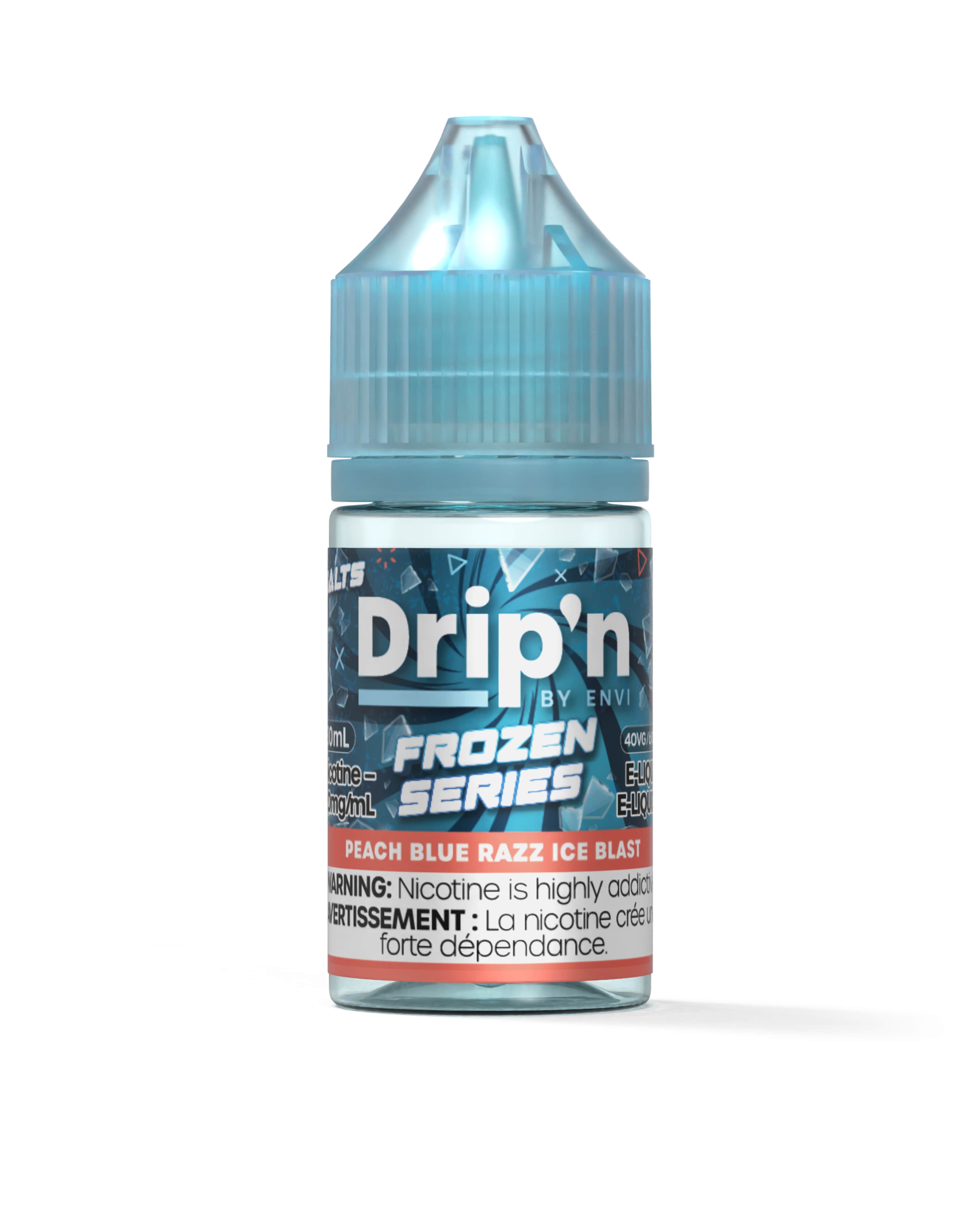 Drip'n By Envi Frozen Salt Juice Peach Blue Razz Ice Blast