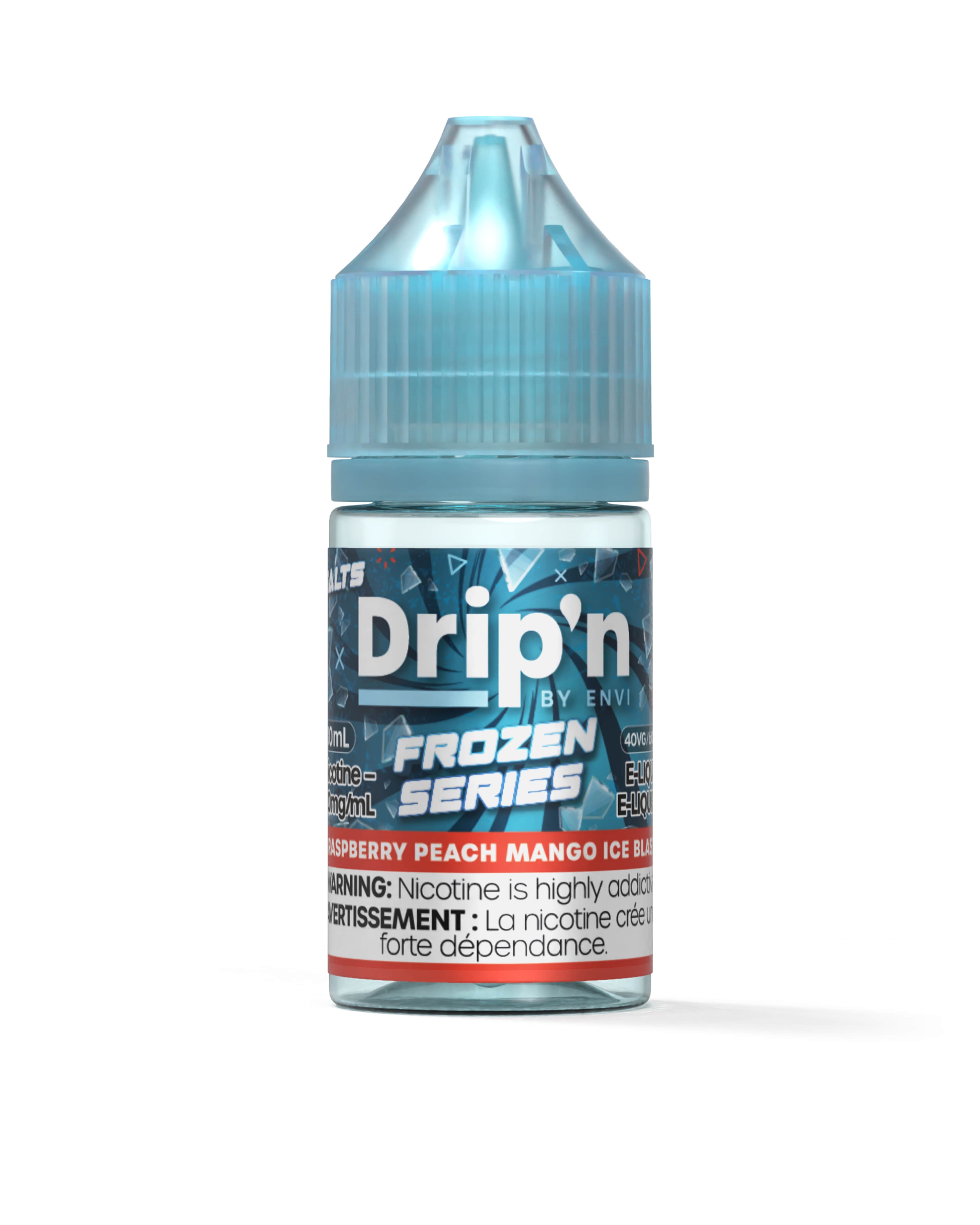 Drip'n By Envi Frozen Salt Juice Raspberry Peach Mango Ice Blast