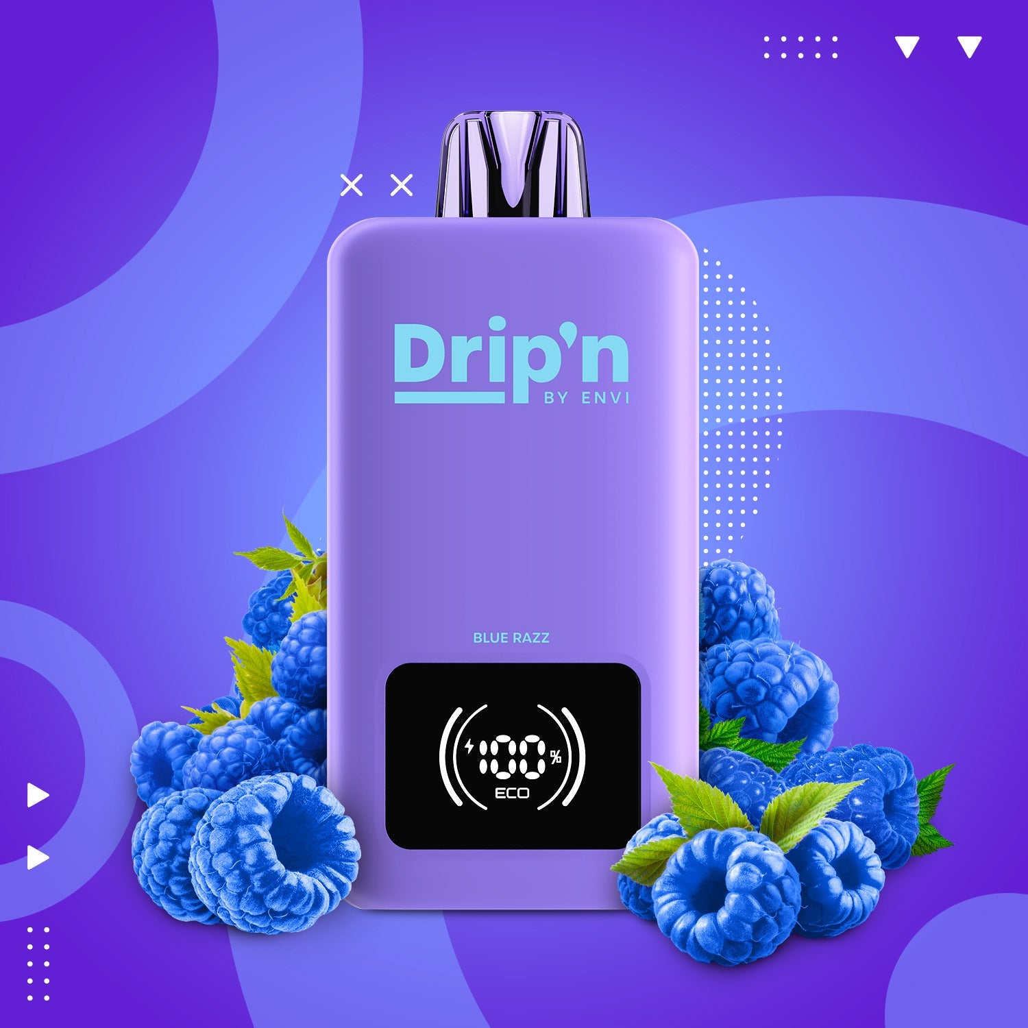 Drip'n by Envi 70K 26ML Disposable Blue Razz