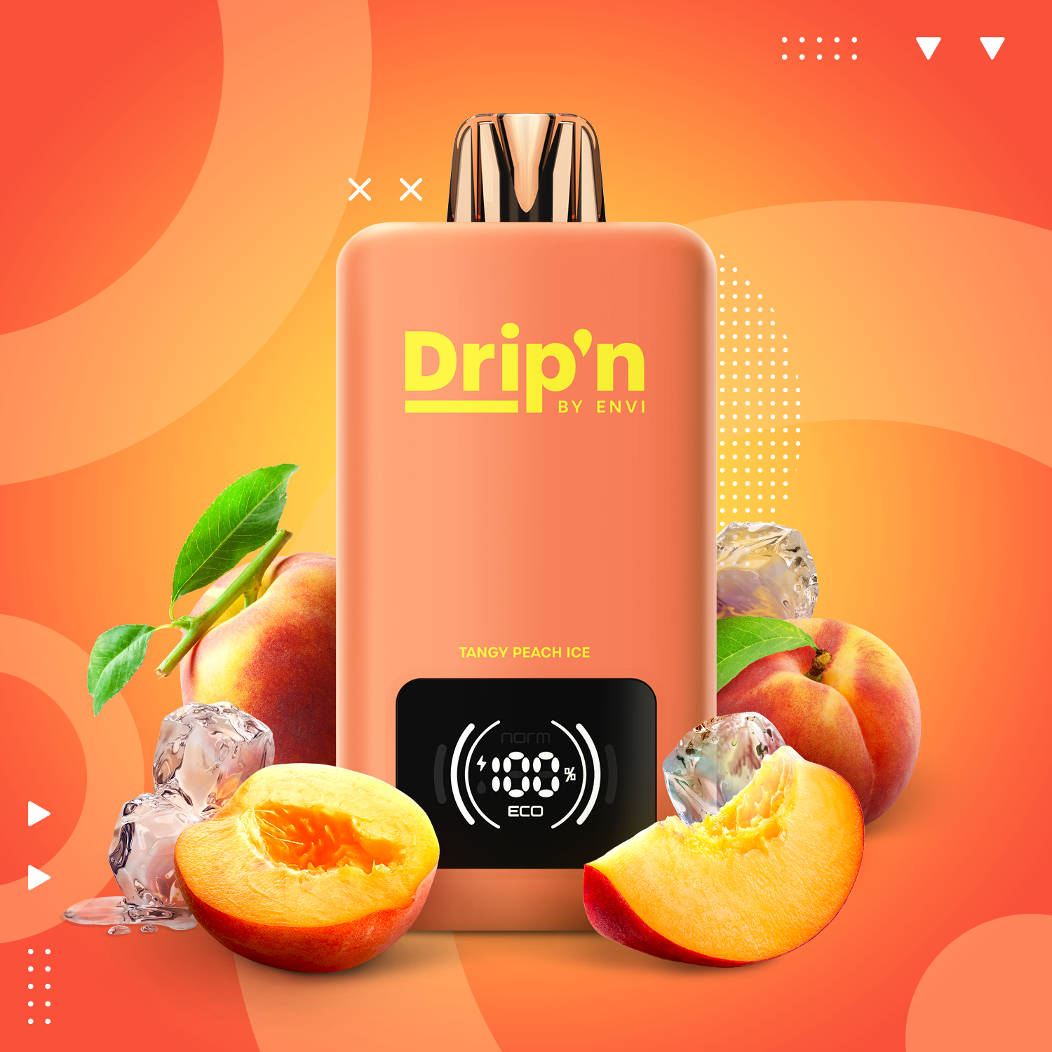 Drip'n by Envi 70K 26ML Disposable Tangy Peach Ice