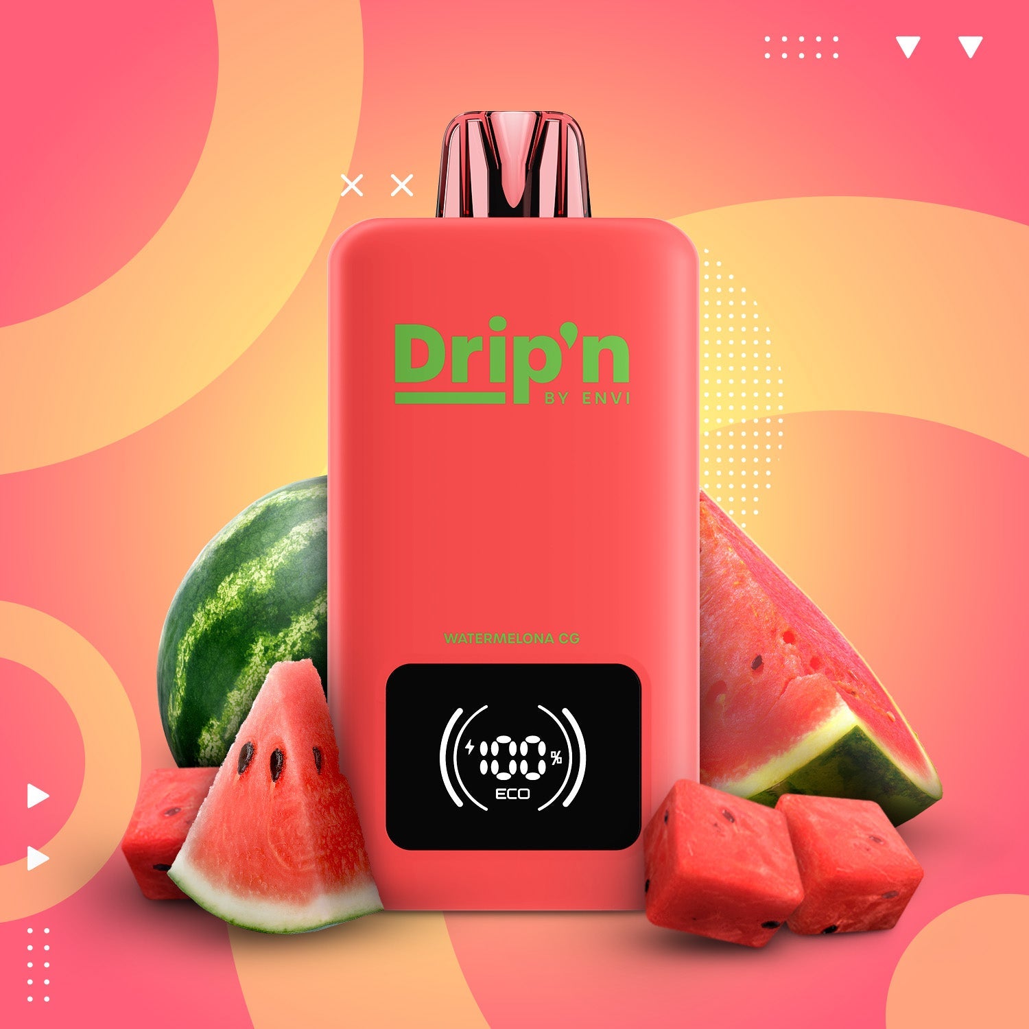 Drip'n by Envi 70K 26ML Disposable Watermelon CG