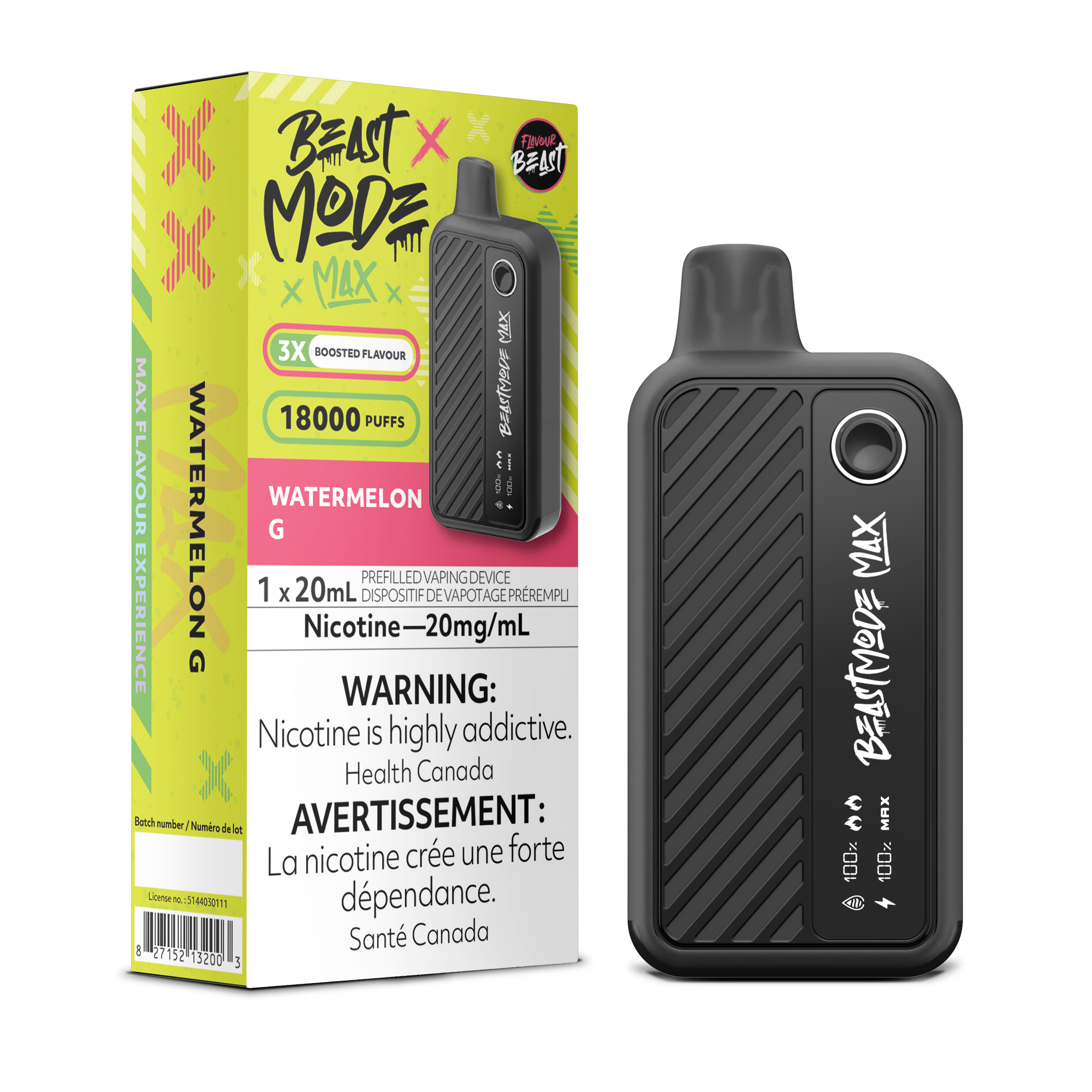 Flavour Beast Beast Mode Max 18K Disposable Watermelon G