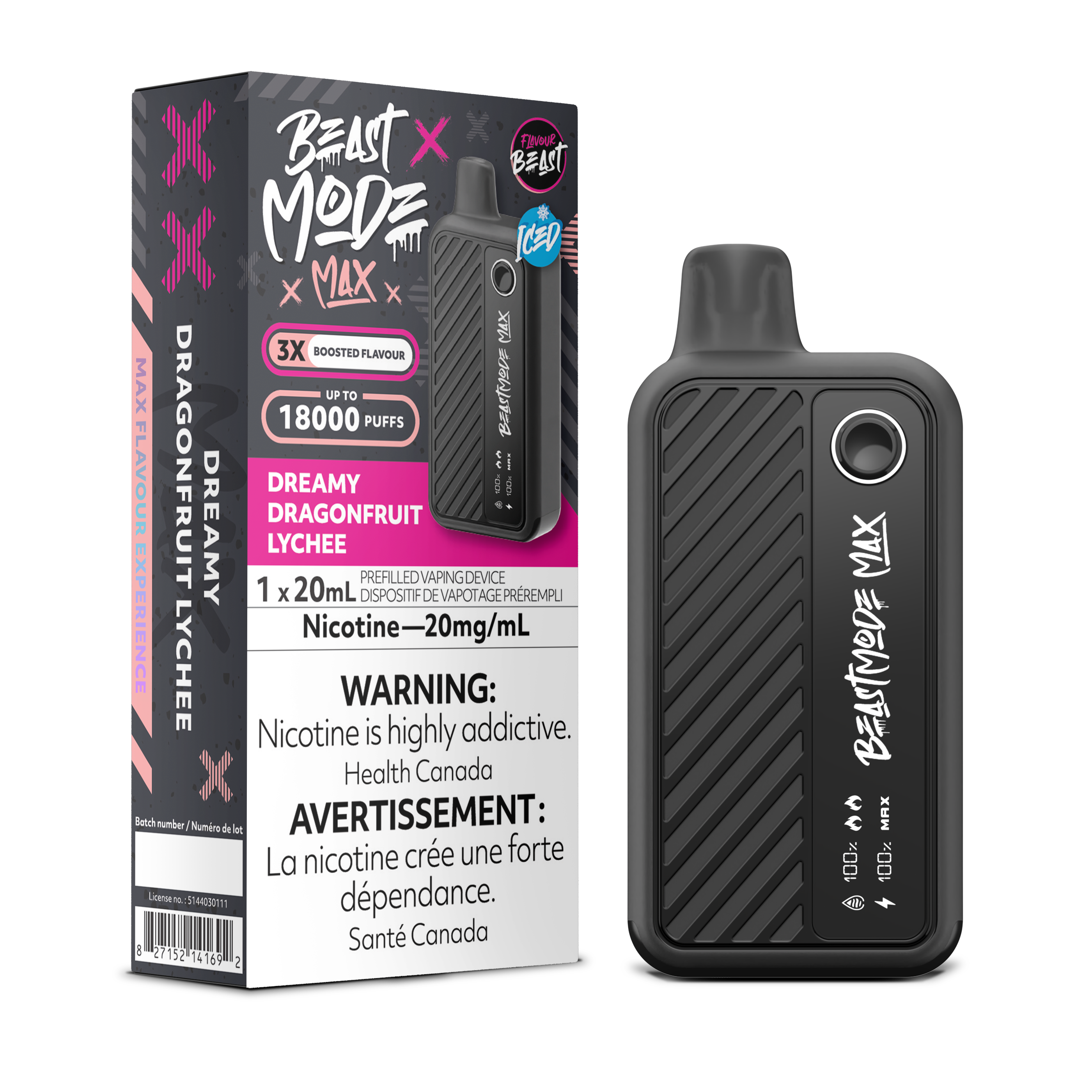 Flavour Beast Beast Mode Max 18K Disposable Dreamy Dragonfruit Lychee