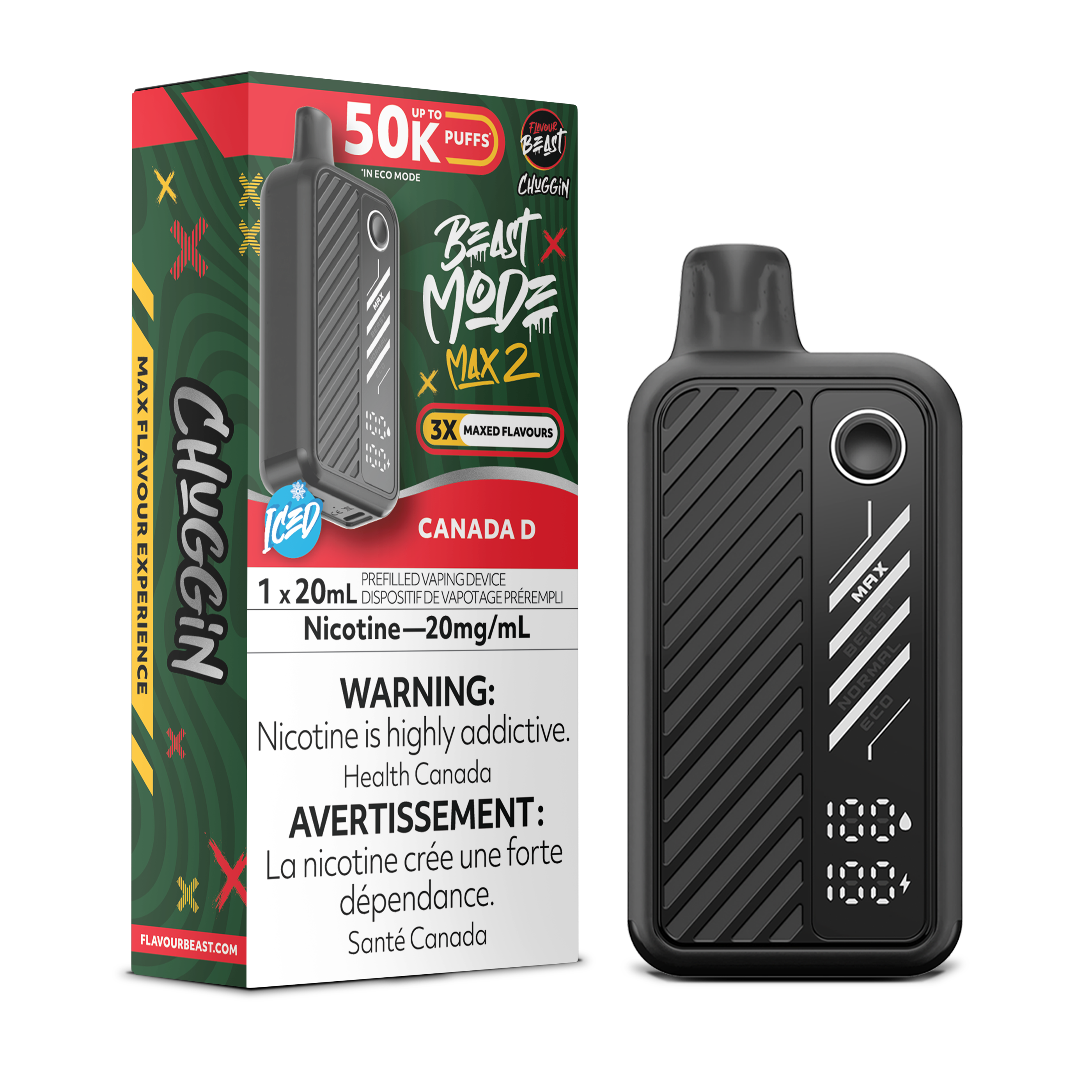 Flavour Beast Beast Mode Max 2 (50K) Disposable: Canada D