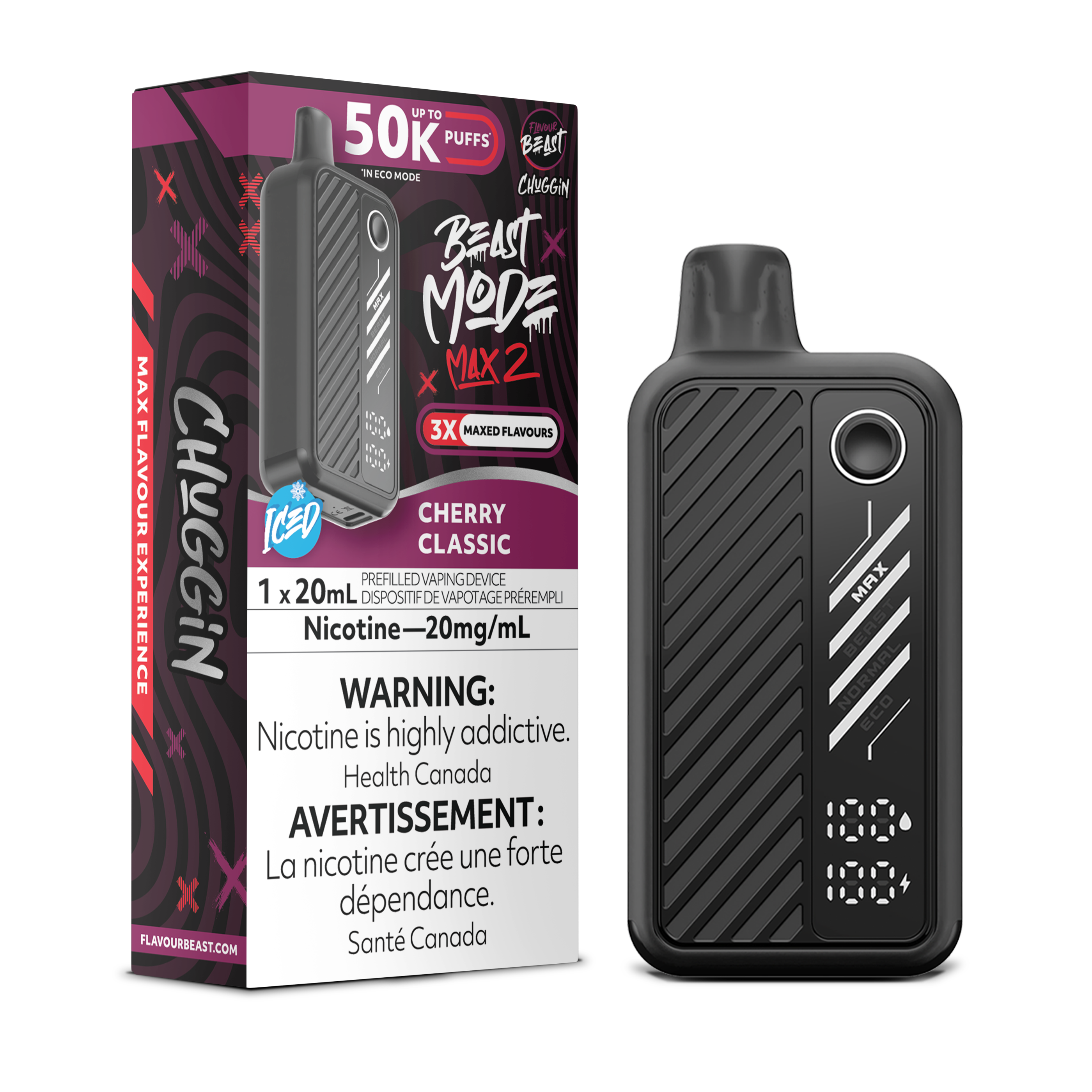 Flavour Beast Beast Mode Max 2 (50K) Disposable: Cherry Classic
