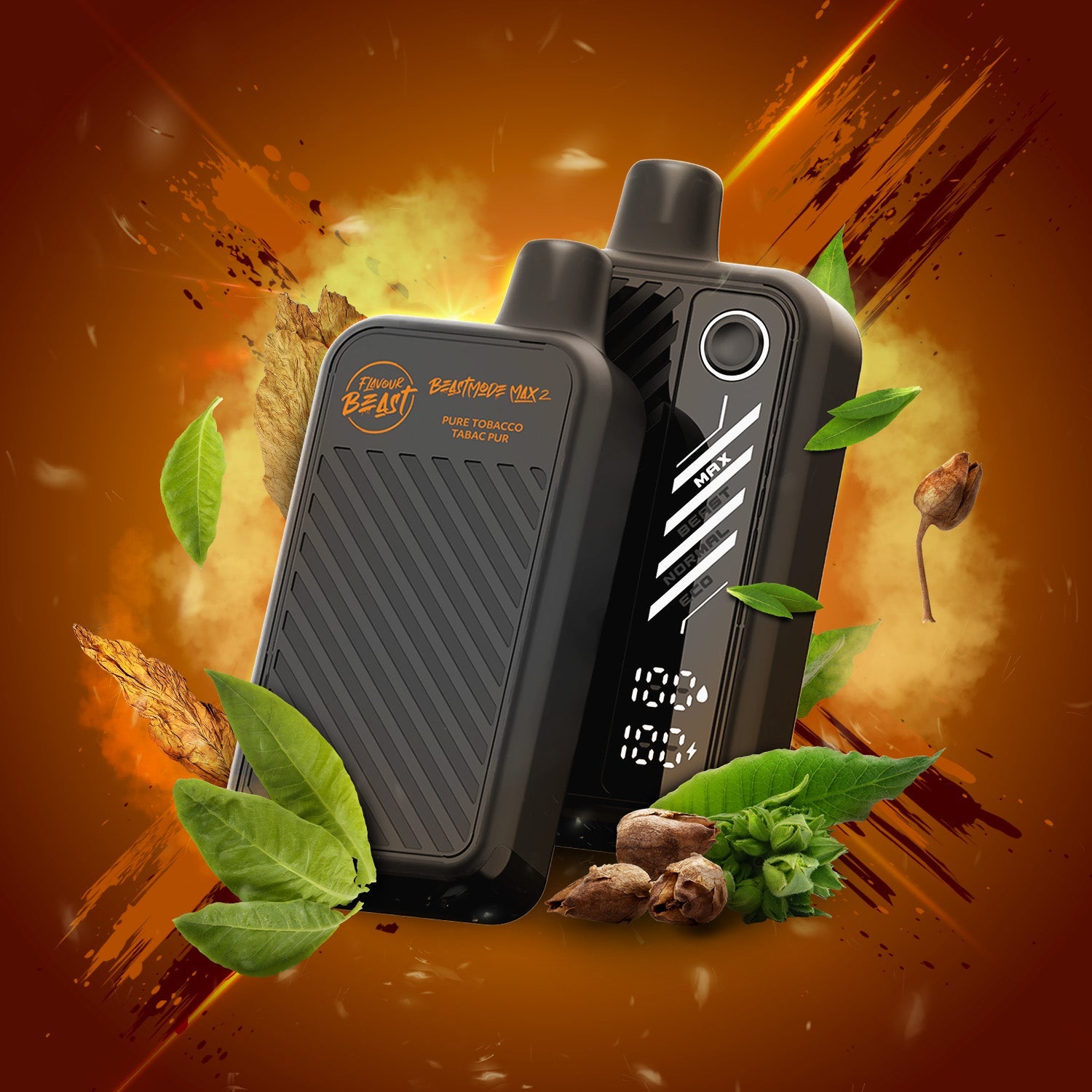 Flavour Beast Beast Mode Max 2 (50K) Disposable: Pure Tobacco