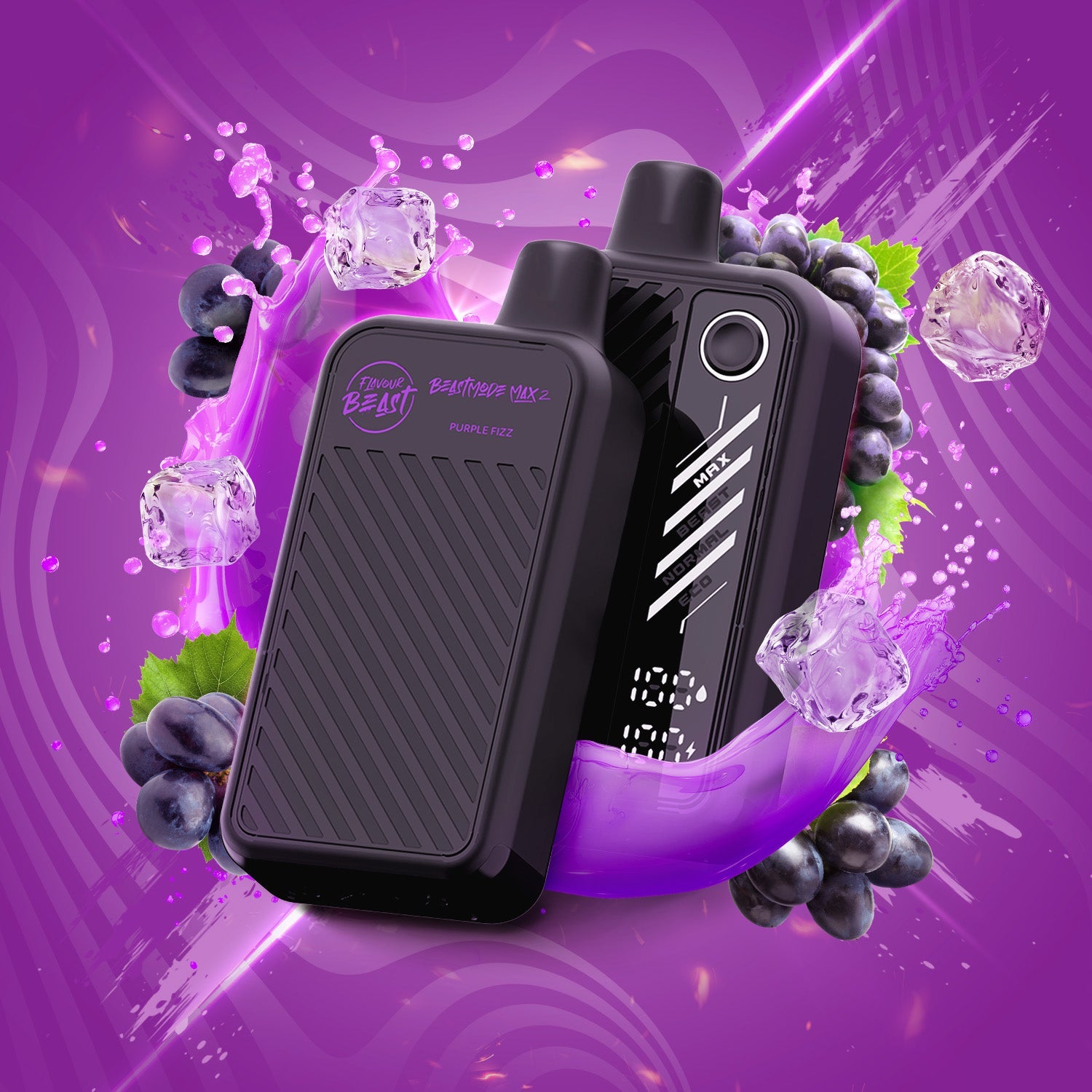 Flavour Beast Beast Mode Max 2 (50K) Disposable: Purple Fizz