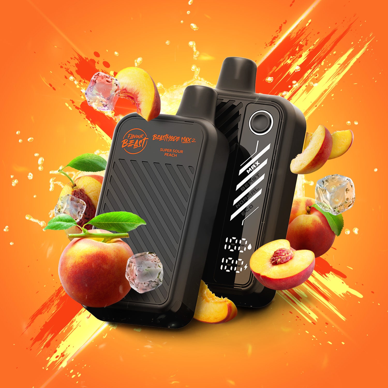 Flavour Beast Max 2 50K Disposable: Super Sour Peach Vape Kingdom