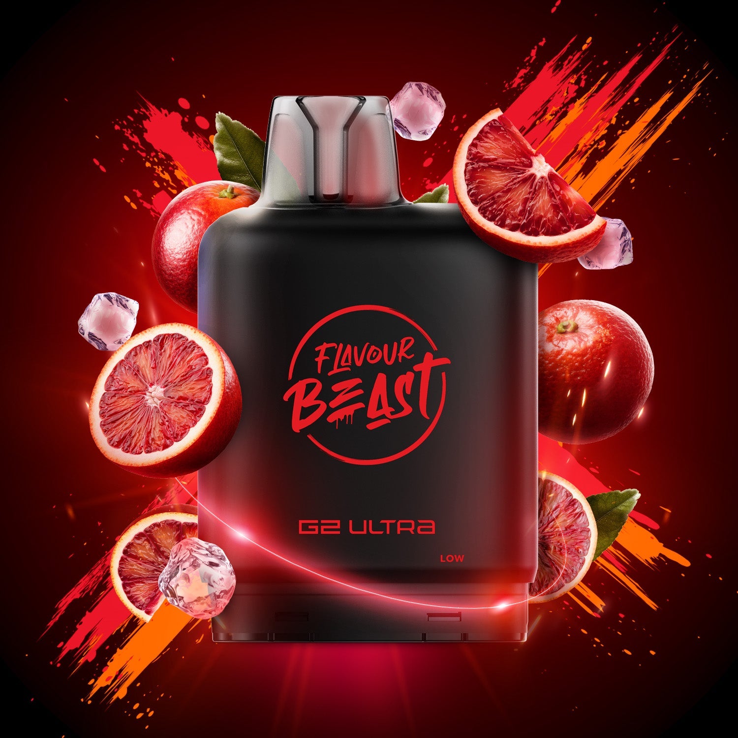 Flavour Beast Level X G2 Ultra Pods Bangin' Blood Orange