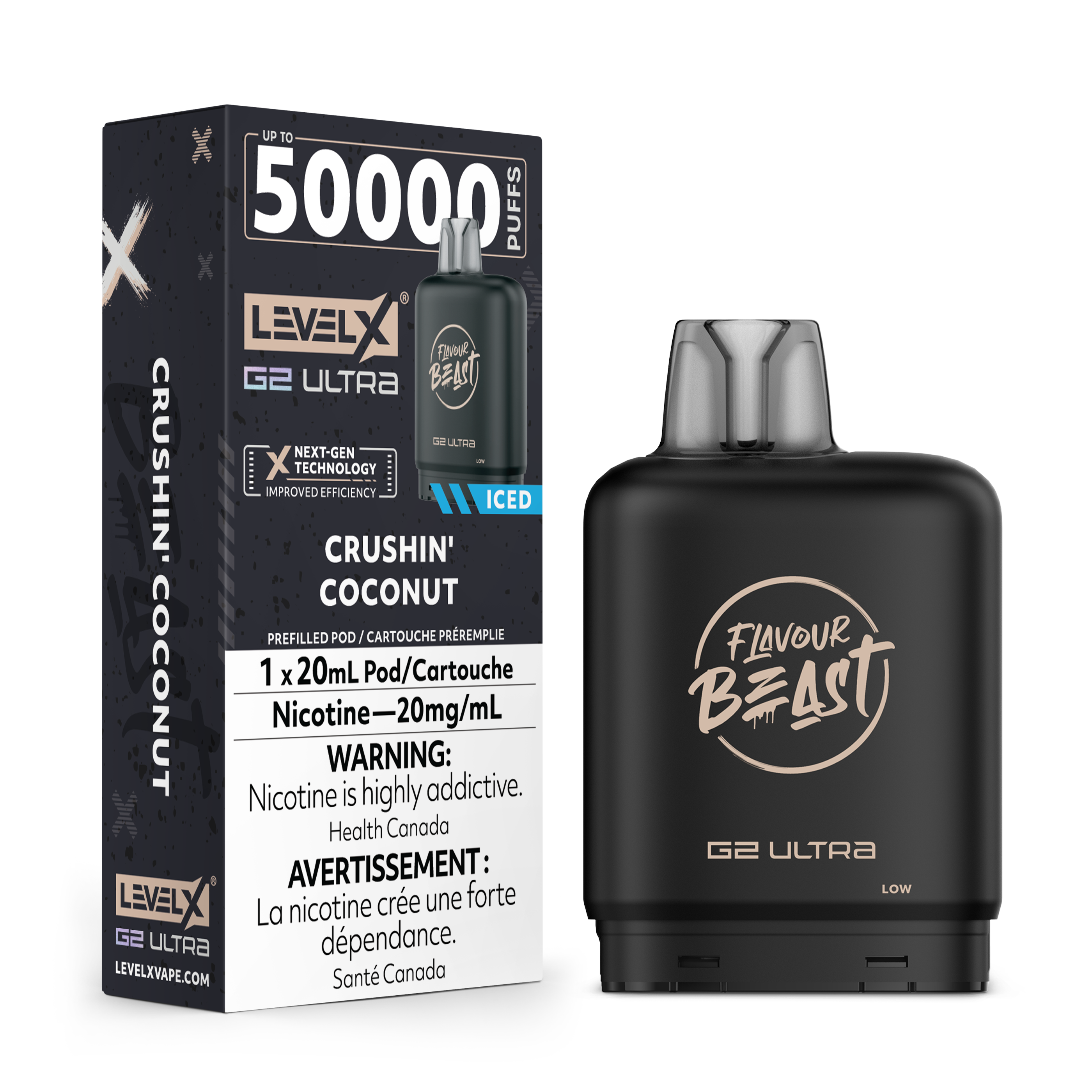 Flavour Beast Level X G2 Ultra Pods Crushin' Coconut