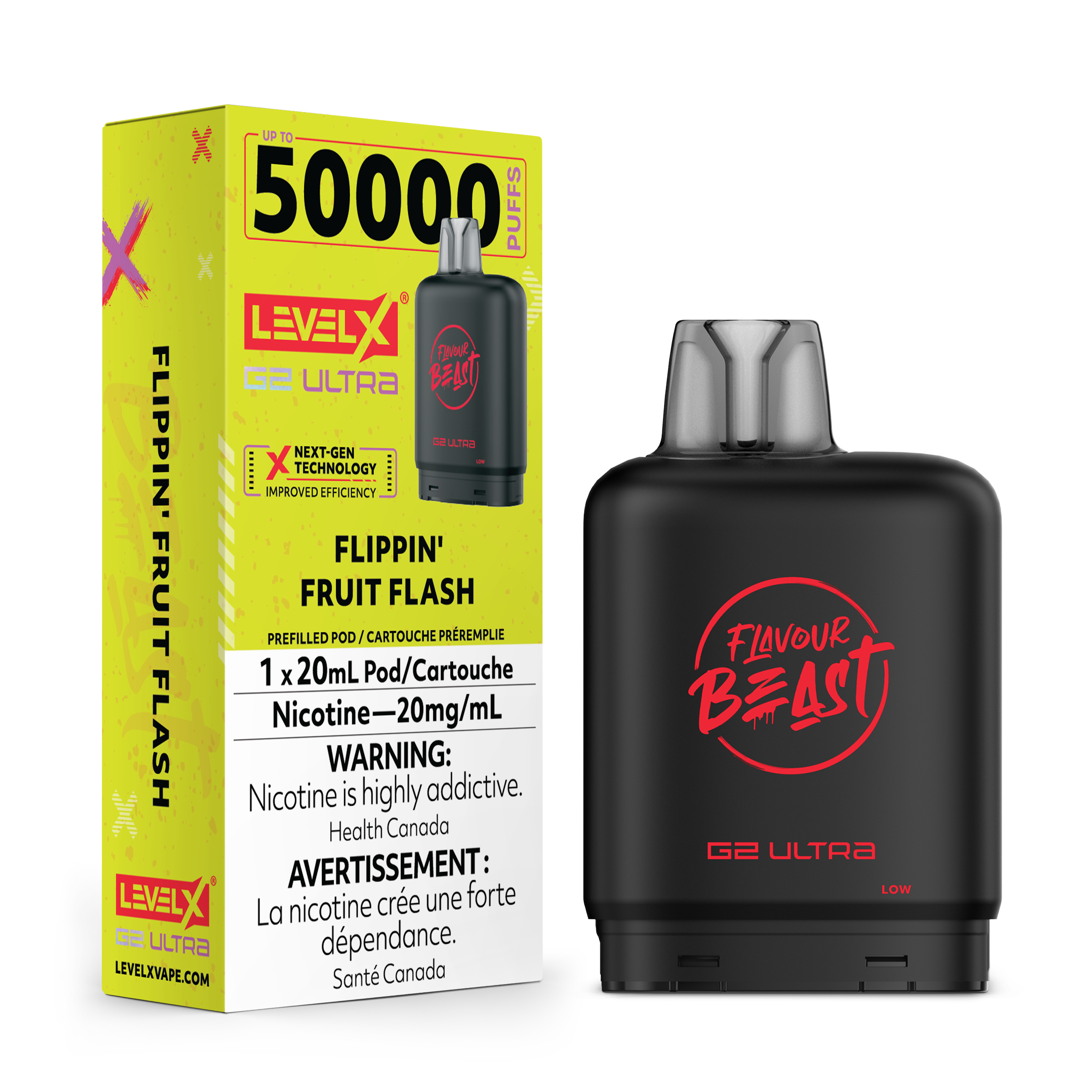 Flavour Beast Level X G2 Ultra Pods Flippin' Fruit Flash