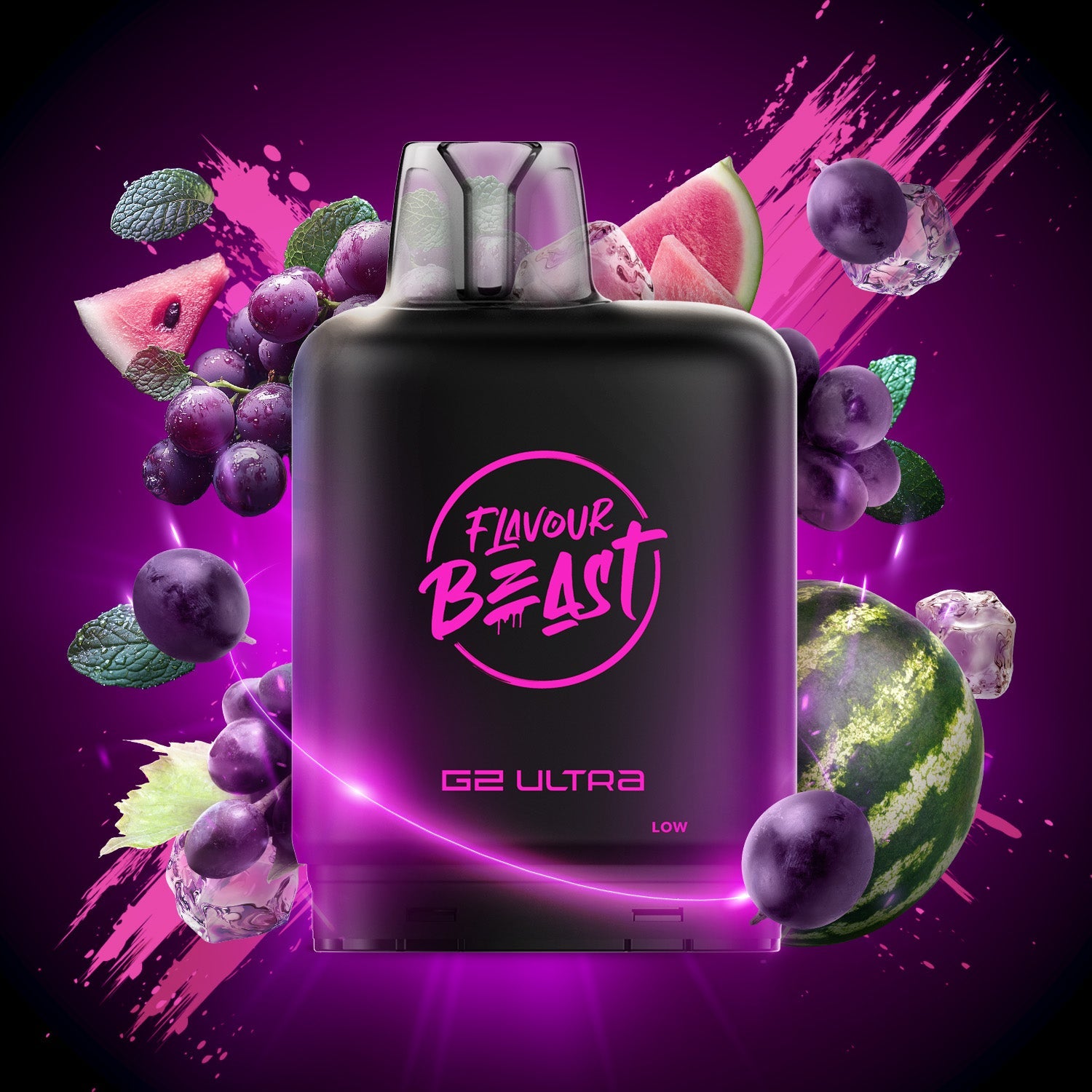 Flavour Beast Level X G2 Ultra Pods Gleamin' Grape Watermelon Mint