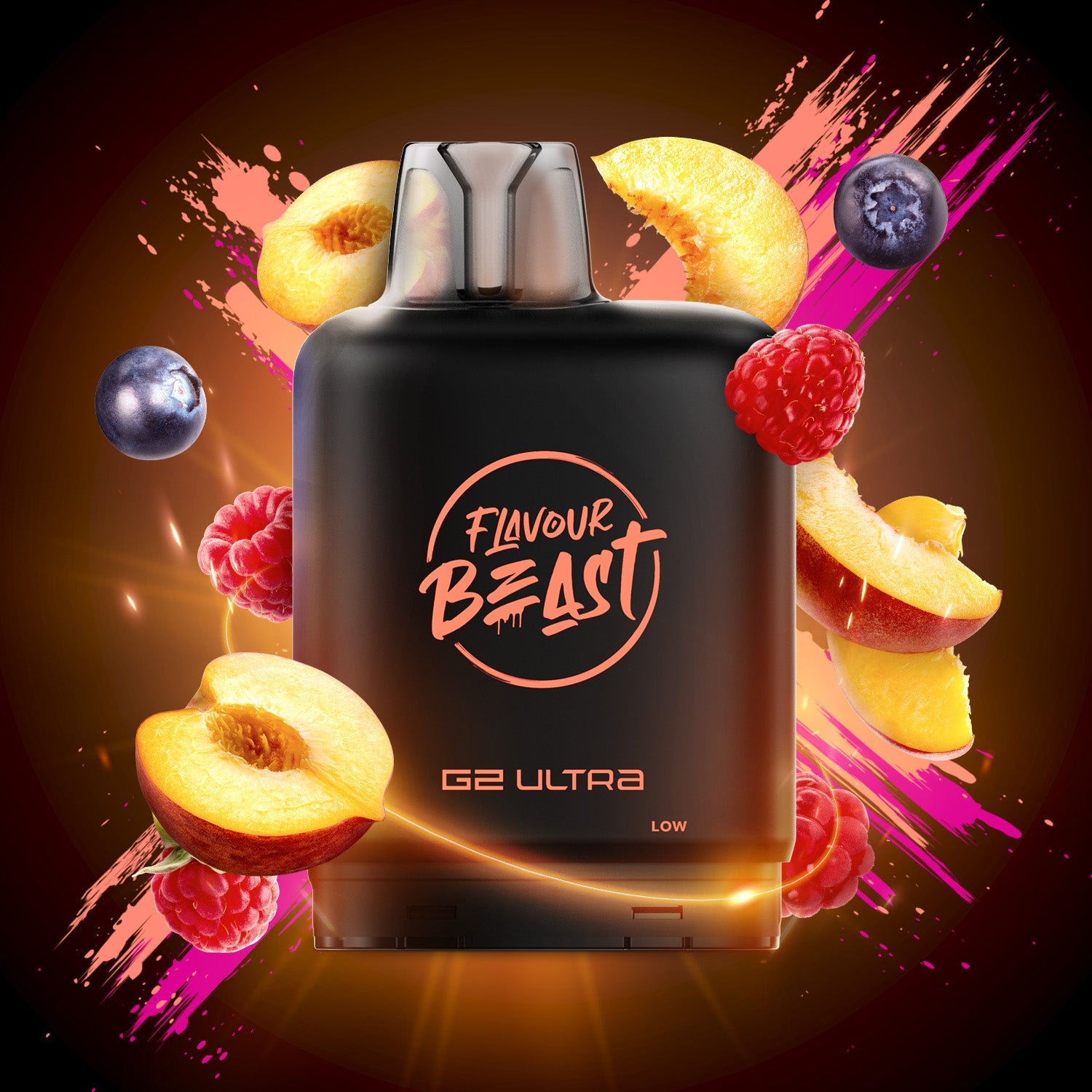 Flavour Beast Level X G2 Ultra Pods Packin' Peach Berry