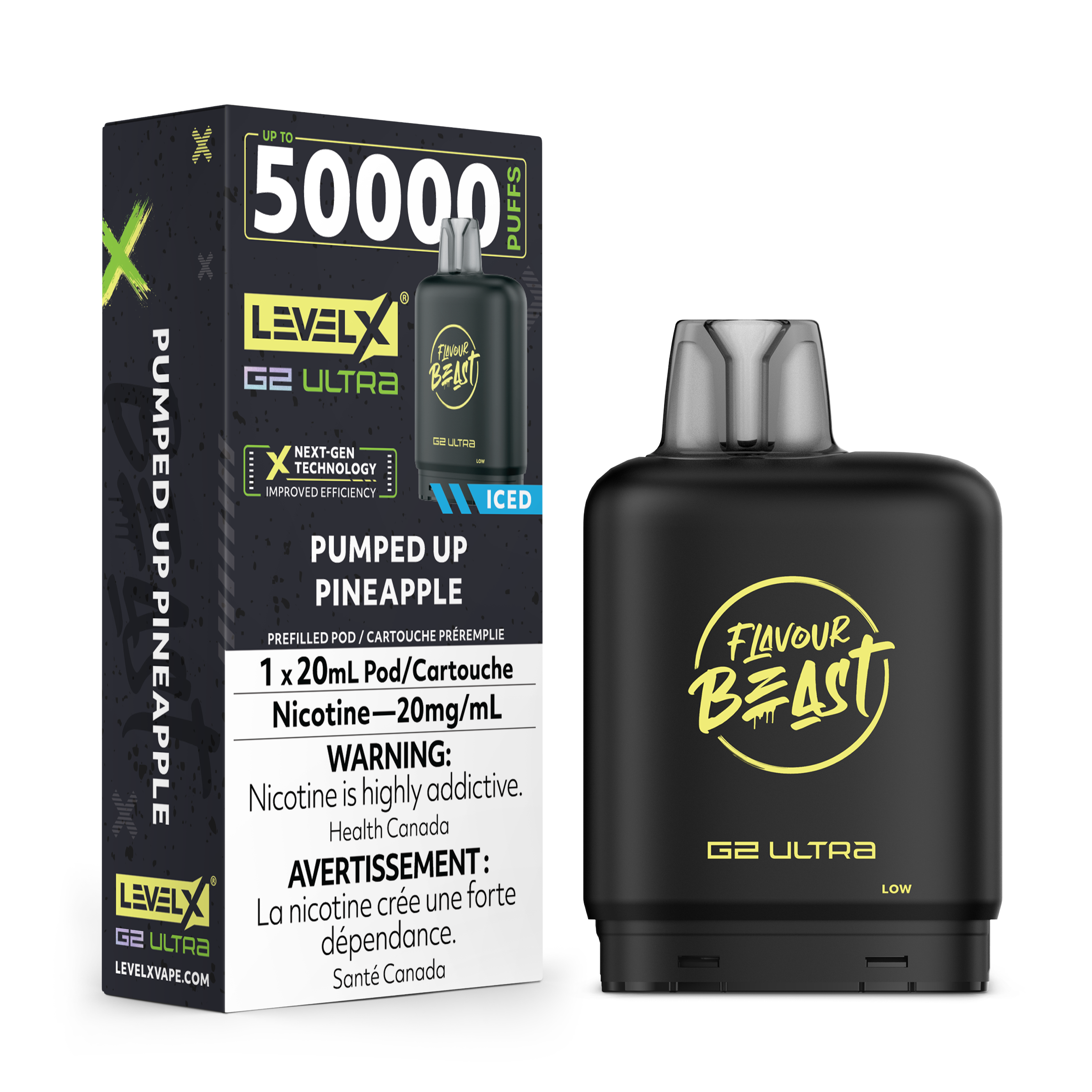 Flavour Beast Level X G2 Ultra Pods Pumped Up Pineapple