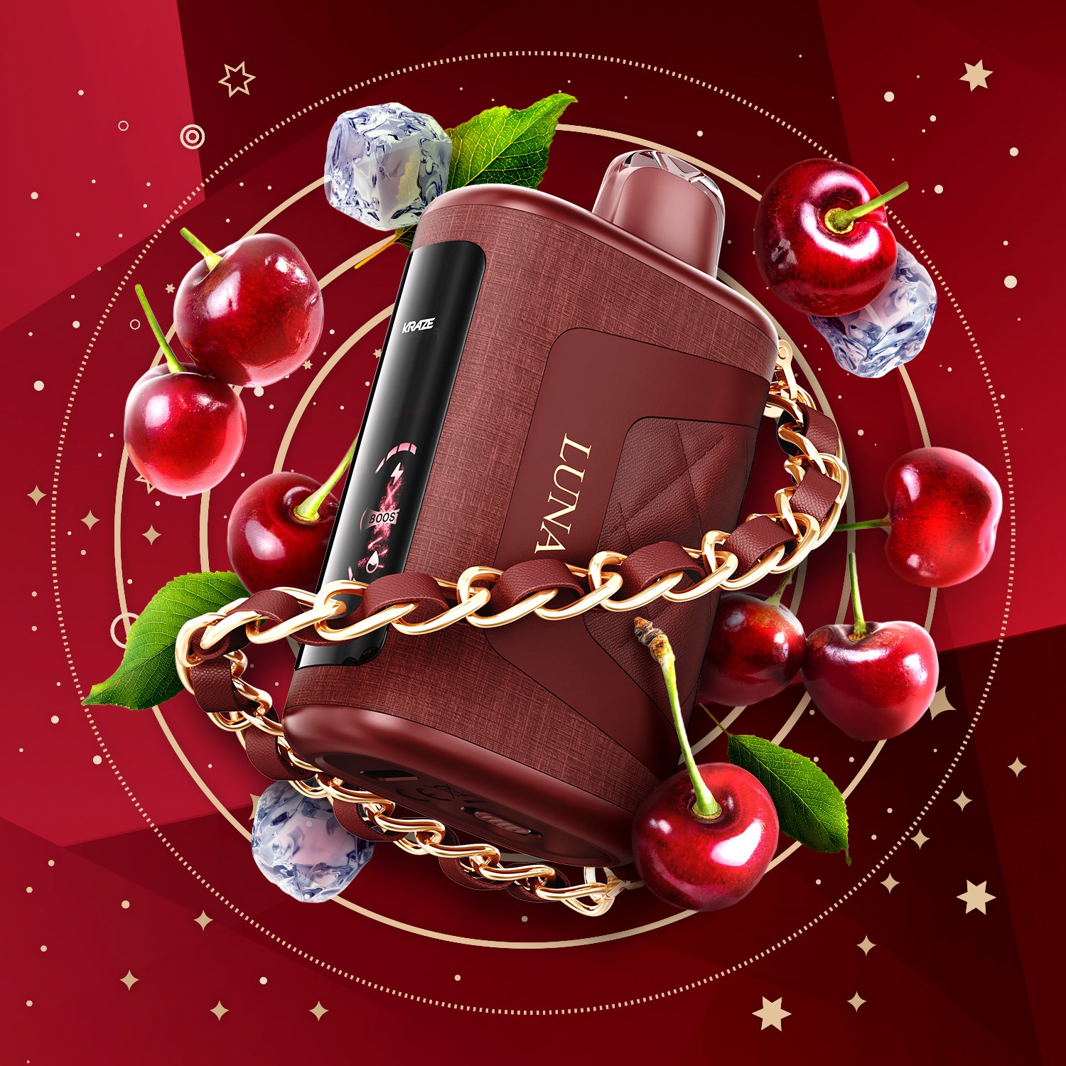 Kraze Luna 42k Disposable Vape Scarlet Cherry G Ice