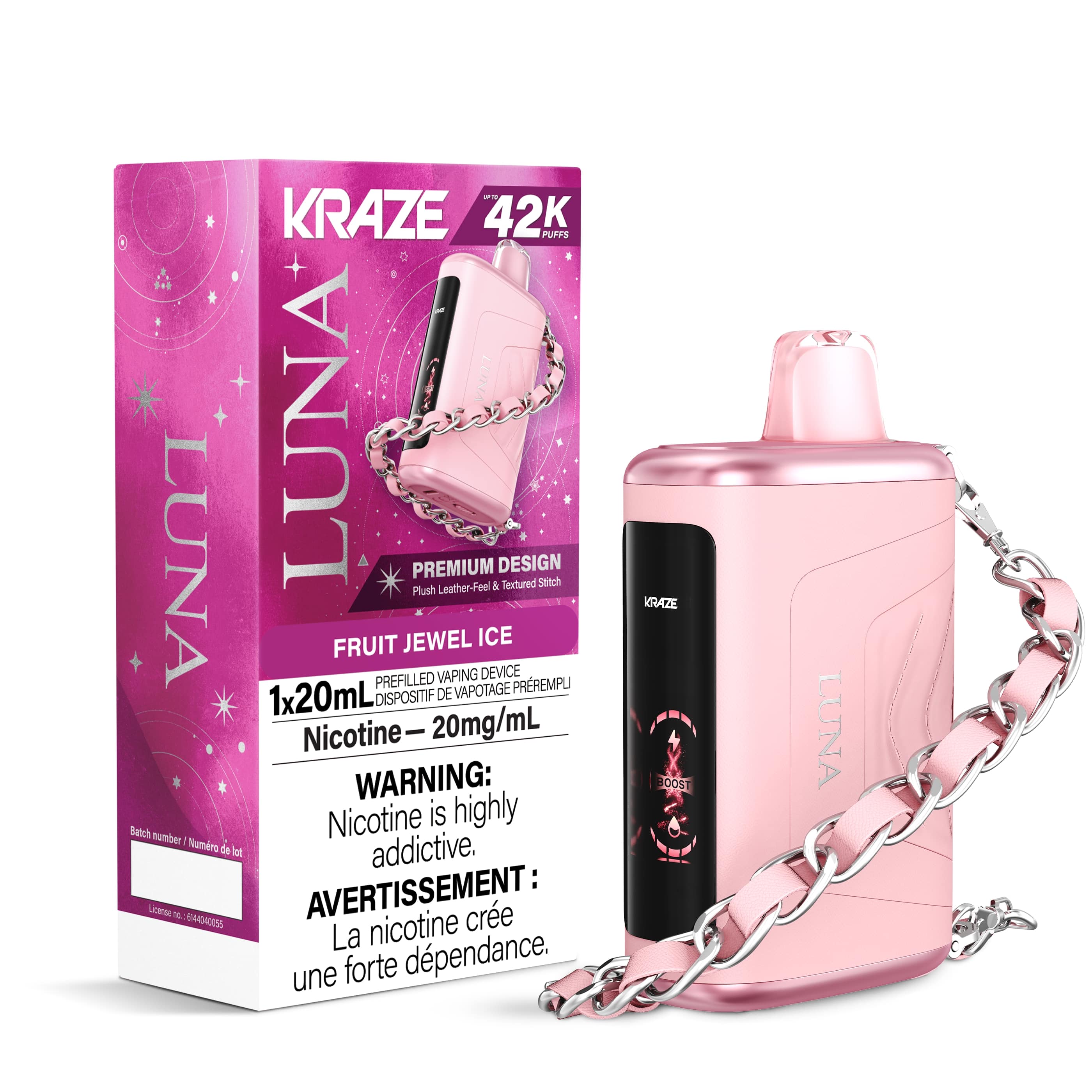 Kraze Luna 42k Disposable Vape Fruit Jewel Ice