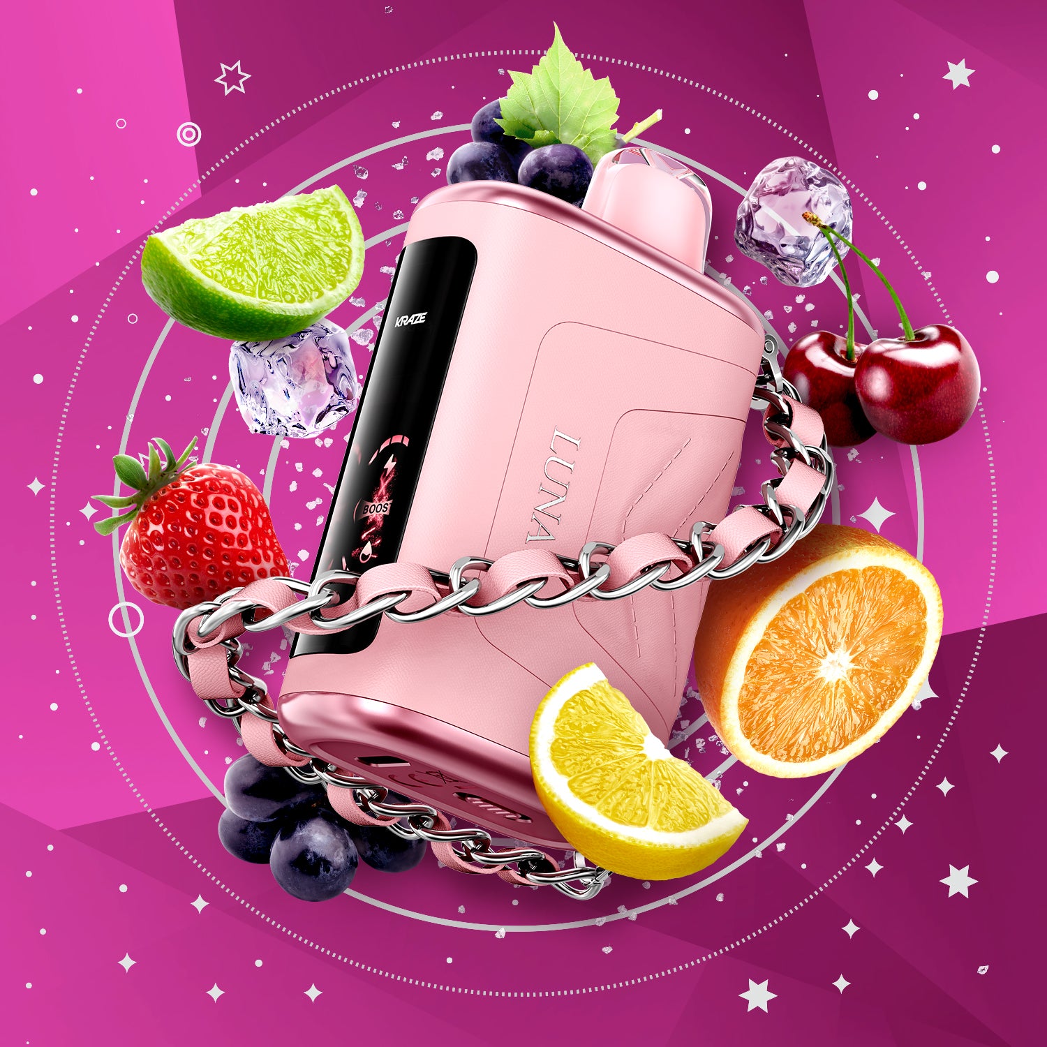 Kraze Luna 42k Disposable Vape Fruit Jewel Ice