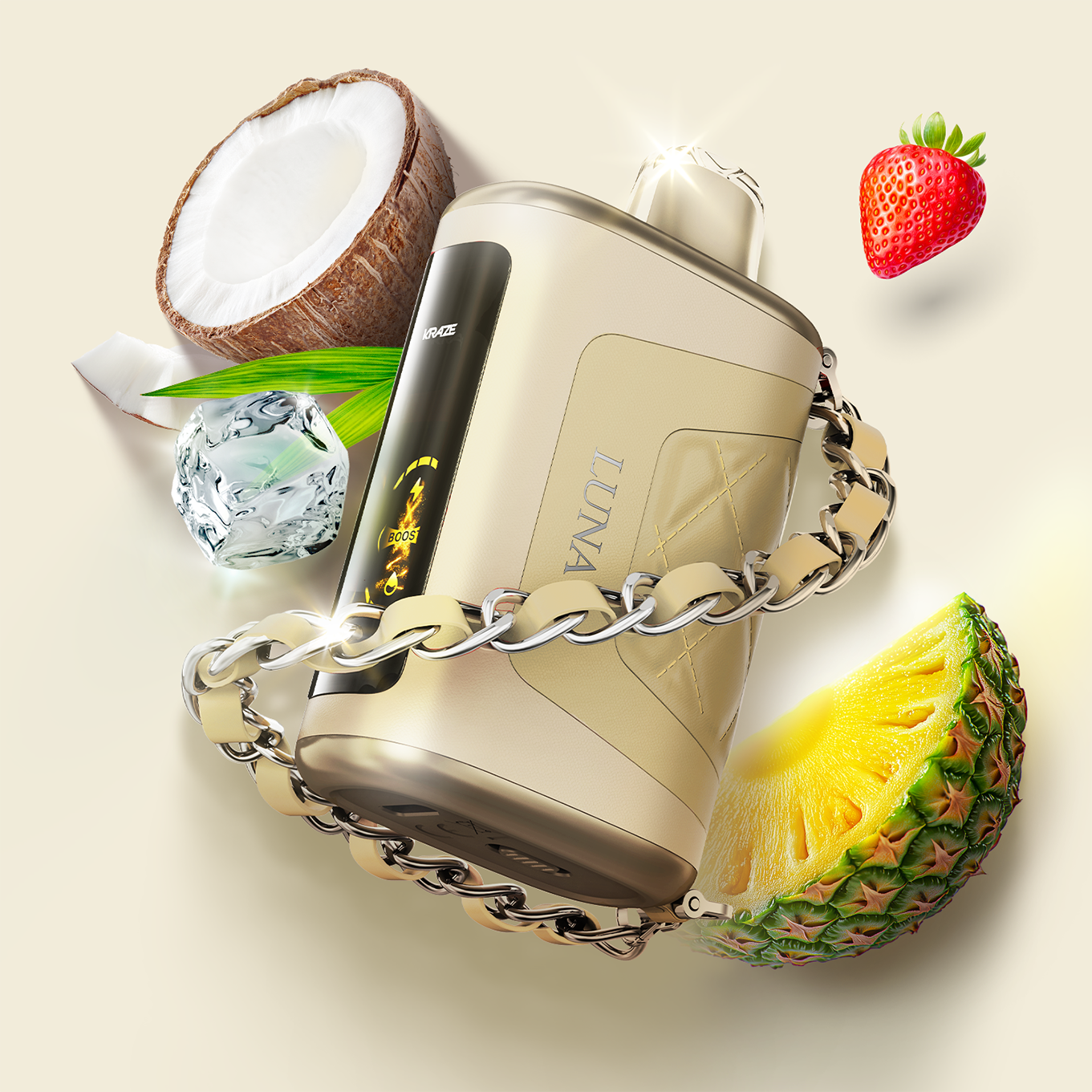 Kraze Luna 42K Disposable Vape Summer Strawberry Pina Colada Ice