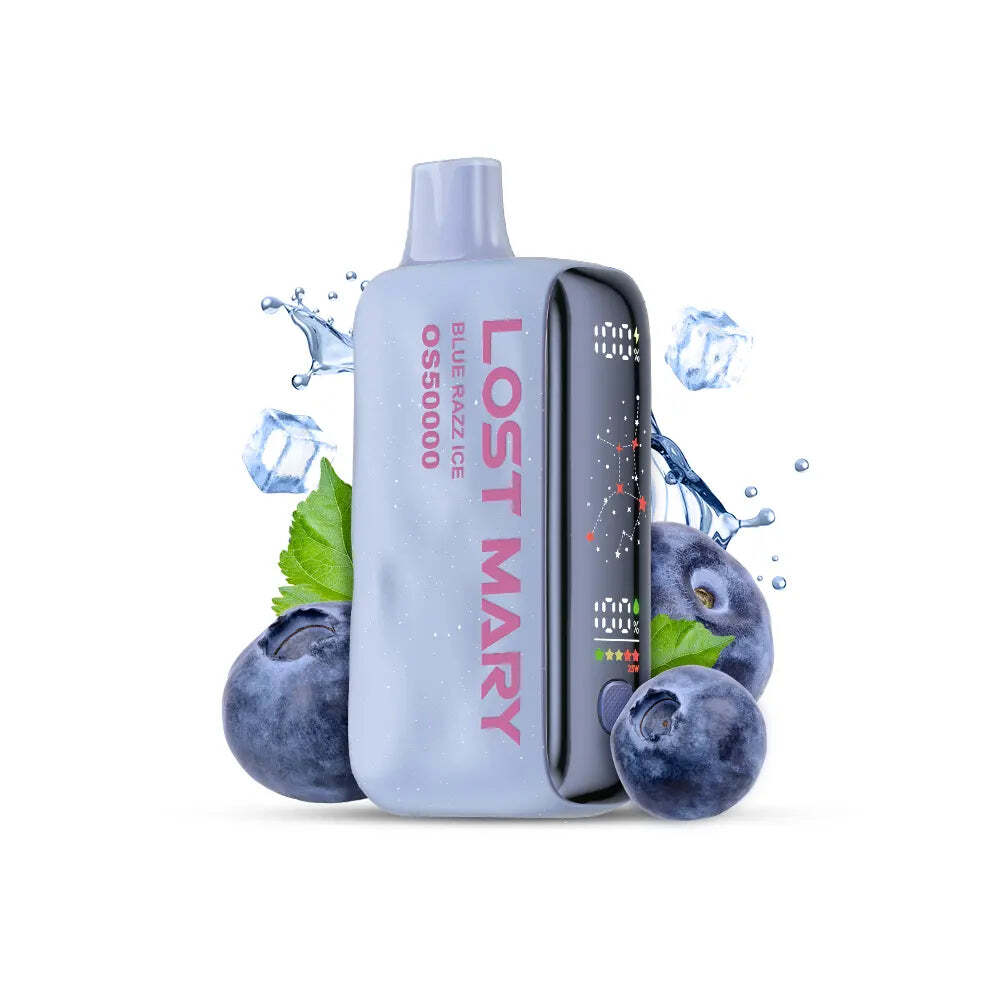 Lost Mary Os50000 50k Puff Disposable Vape Blue Razz Ice