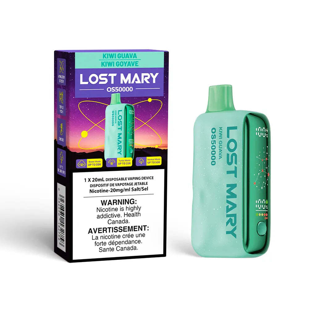 Lost Mary Os50000 50k Puff Disposable Vape Kiwi Guava
