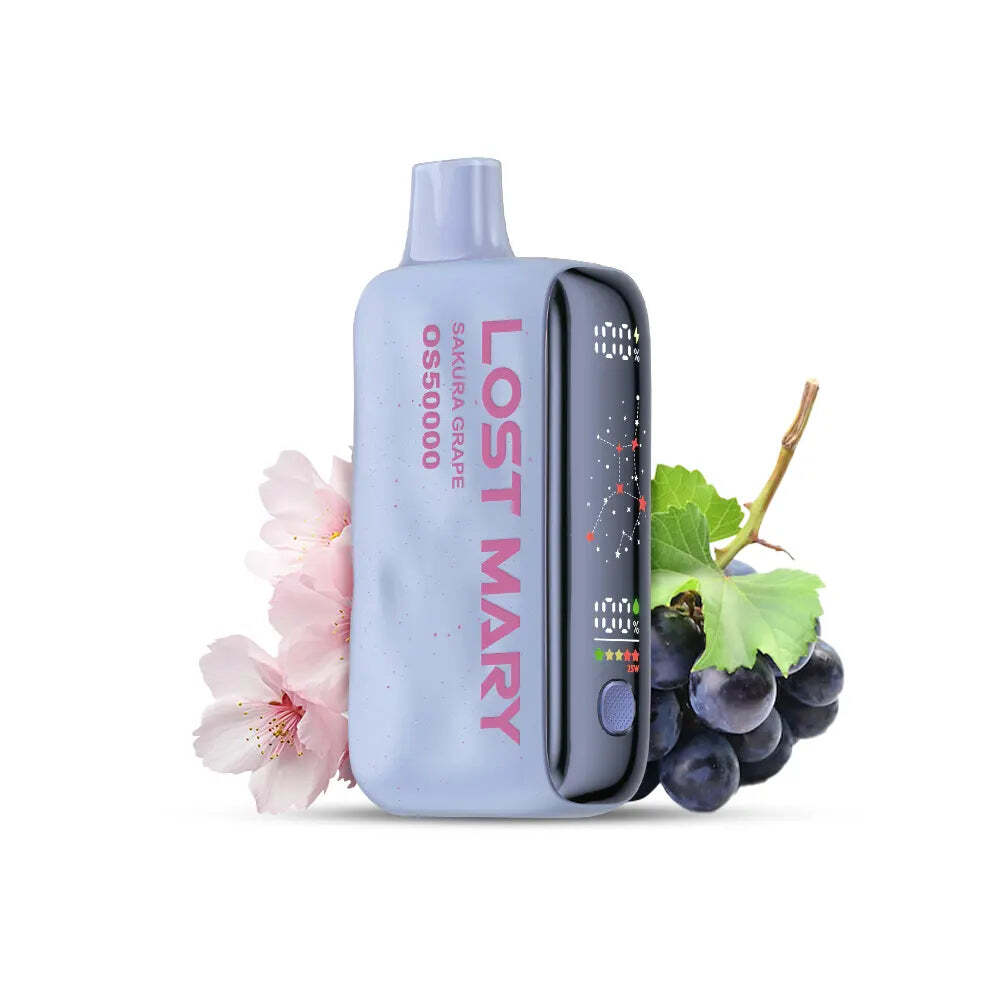 Lost Mary Os50000 50k Puff Disposable Vape Sakura Grape