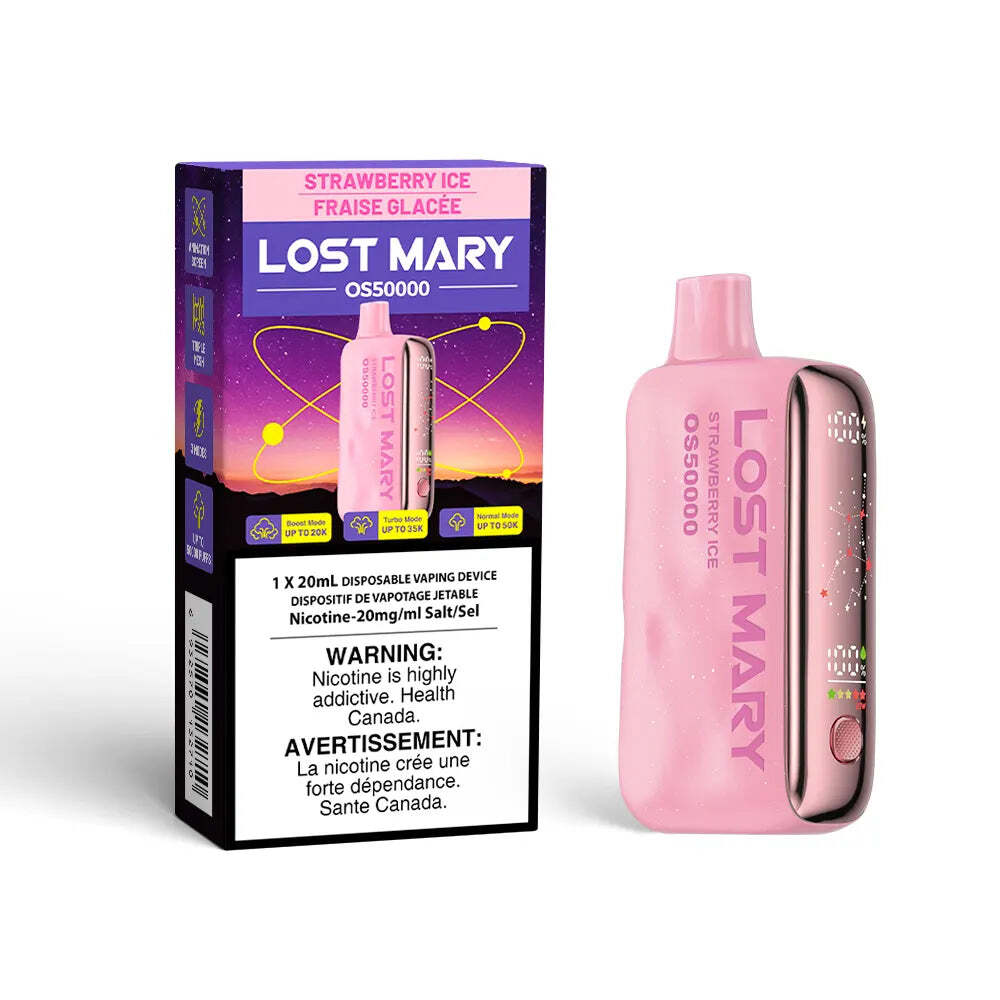Lost Mary Os50000 50k Puff Disposable Vape Strawberry Ice