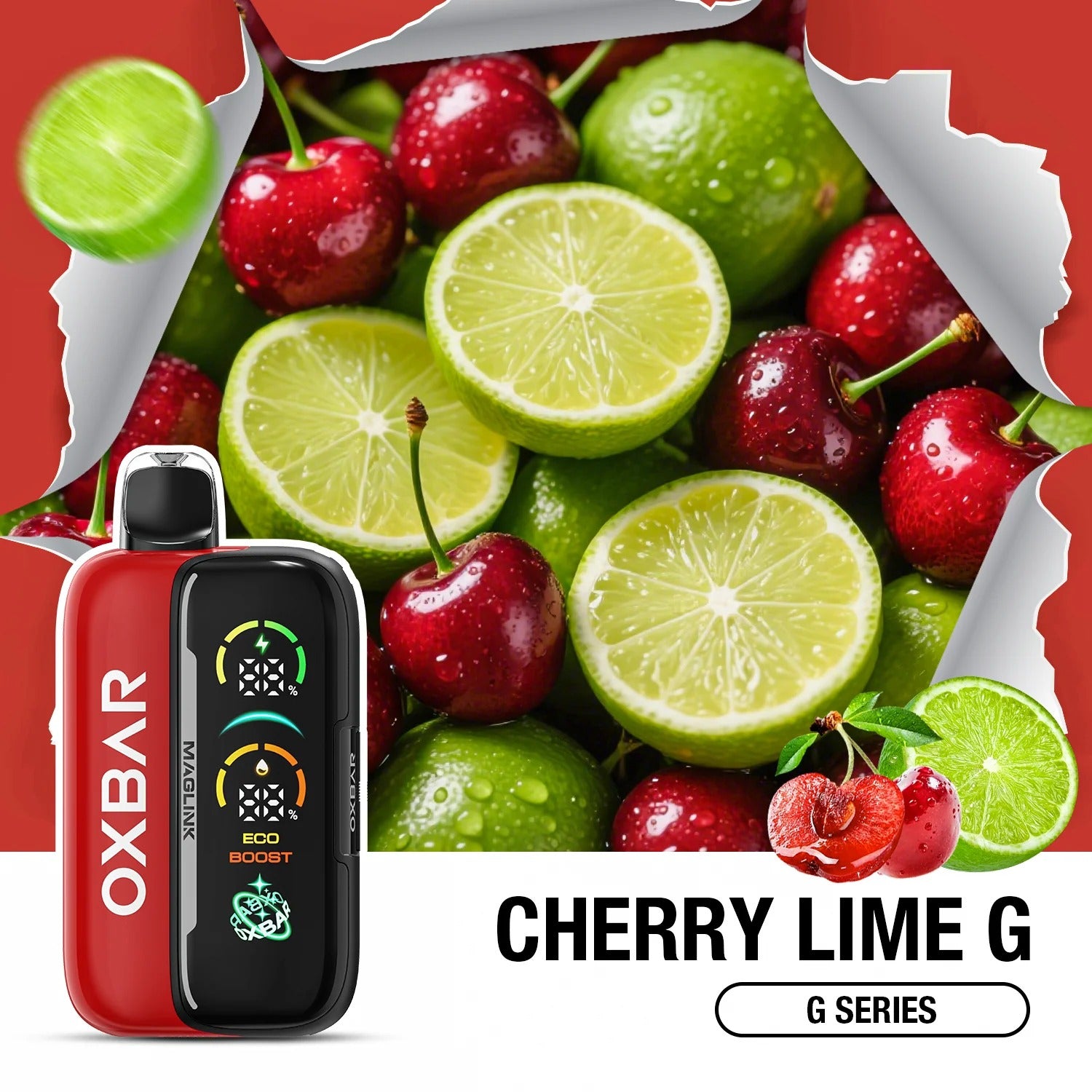 OXBAR Rocky Vapor Maglink 90K Starter Kit Cherry Lime G