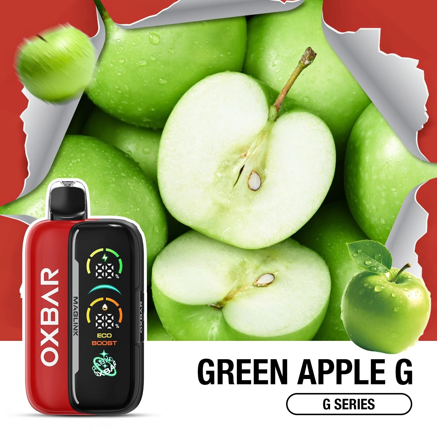 OXBAR Rocky Vapor Maglink 90K Starter Kit Green Apple G