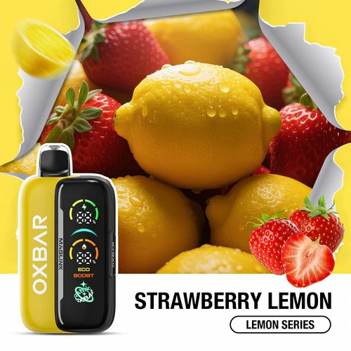 OXBAR Rocky Vapor Maglink 90K Starter Kit Strawberry Lemon