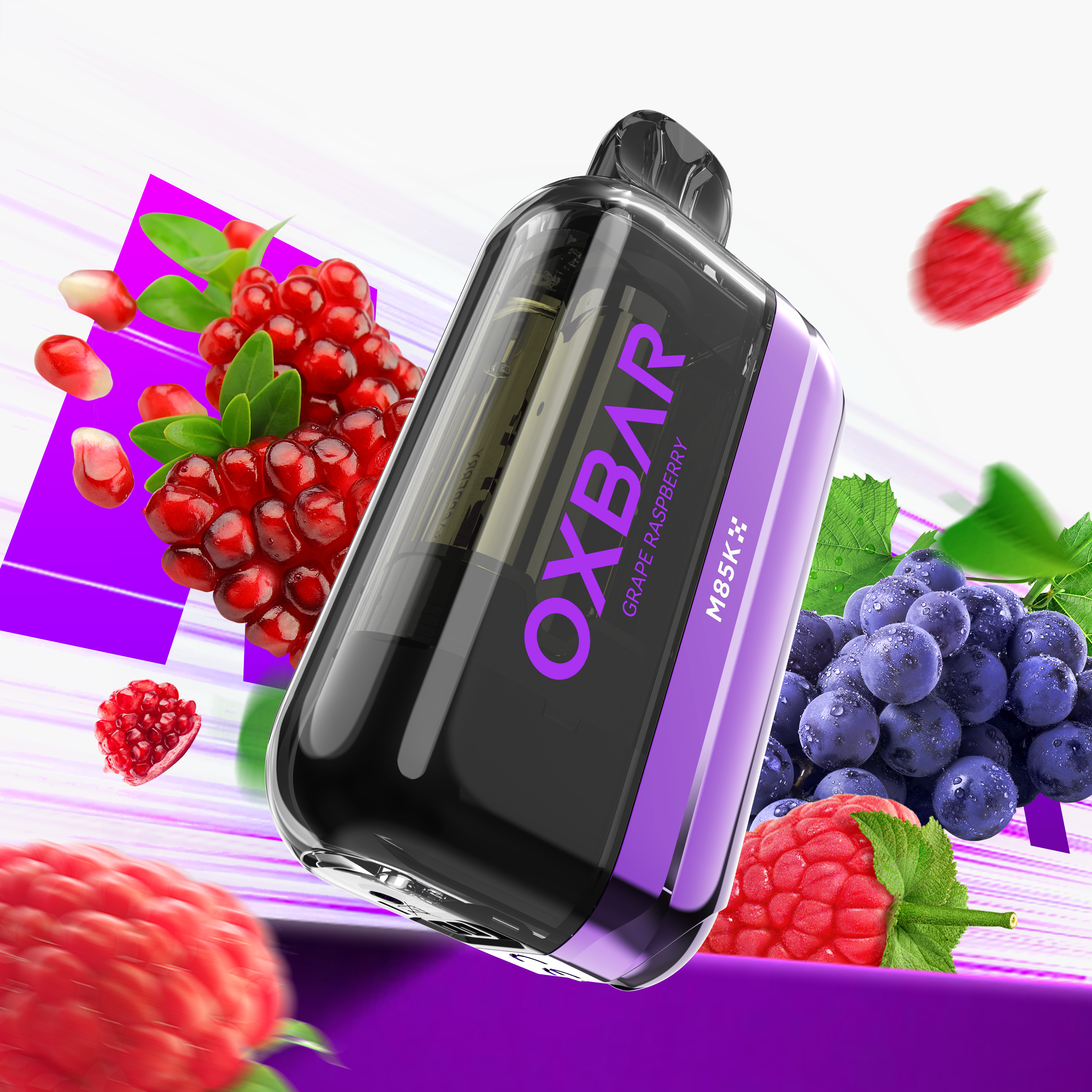 OXBAR M85K Disposable Vape Grape Raspberry