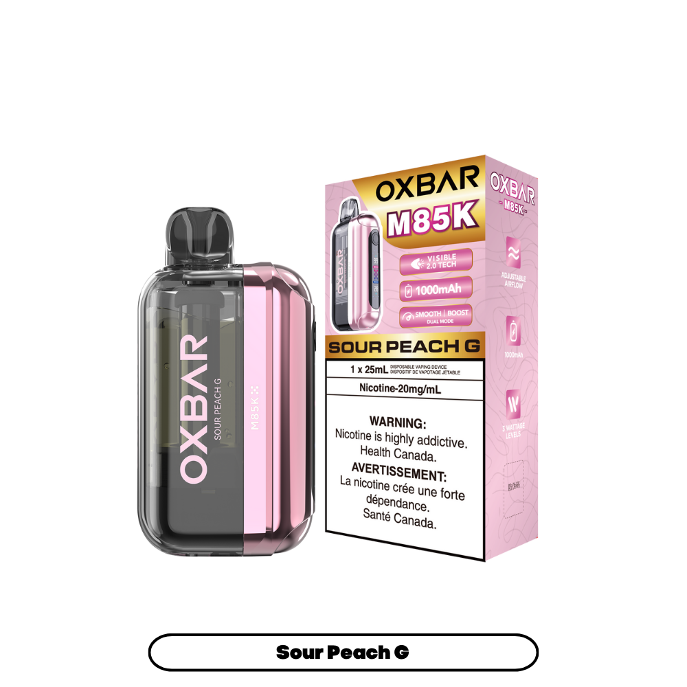 OXBAR M85K Disposable Vape Sour Peach G