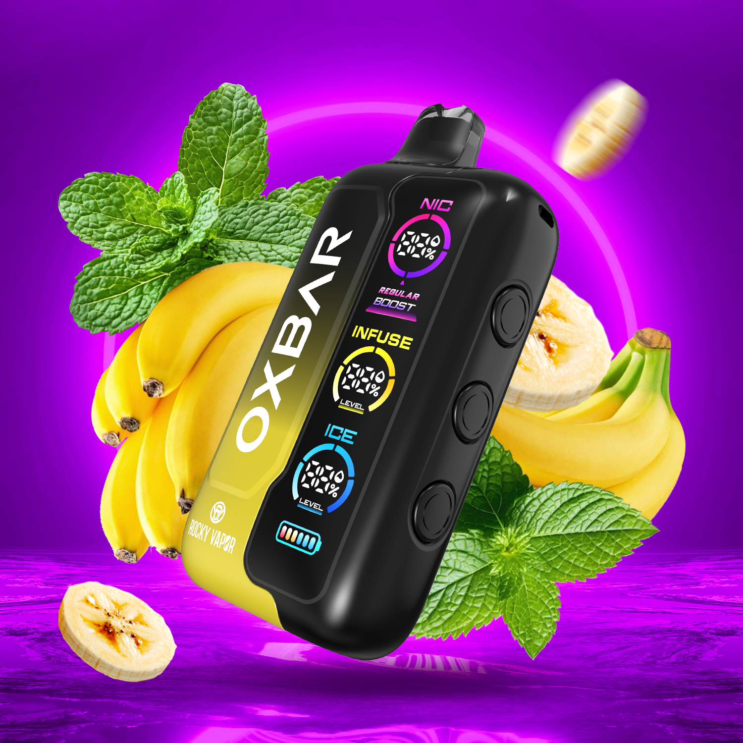 OXBAR Tri Fusion 45K Disposable Vape Banana Ice