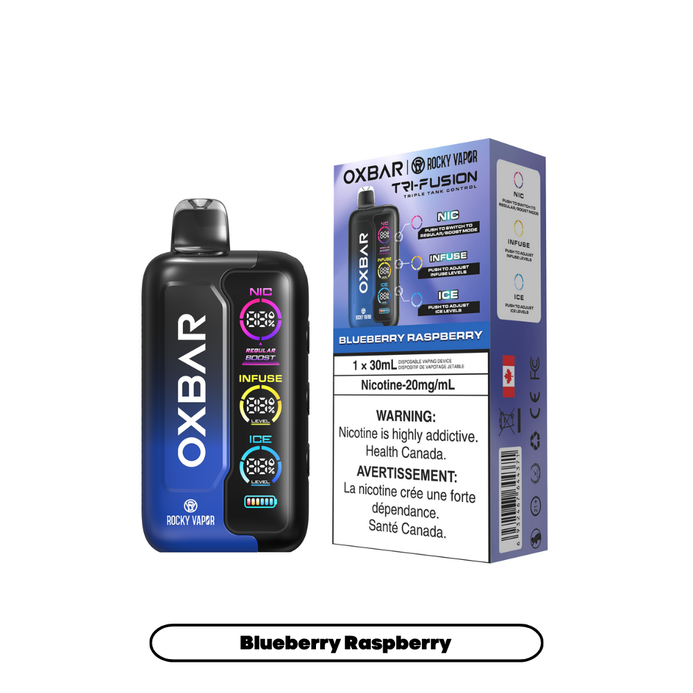 OXBAR Tri Fusion 45K Disposable Vape - Blueberry Raspberry