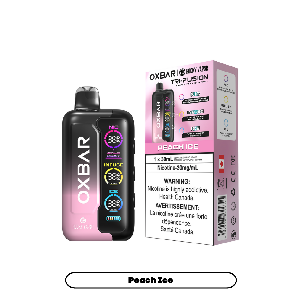 OXBAR Tri Fusion 45K Disposable Vape Peach Ice