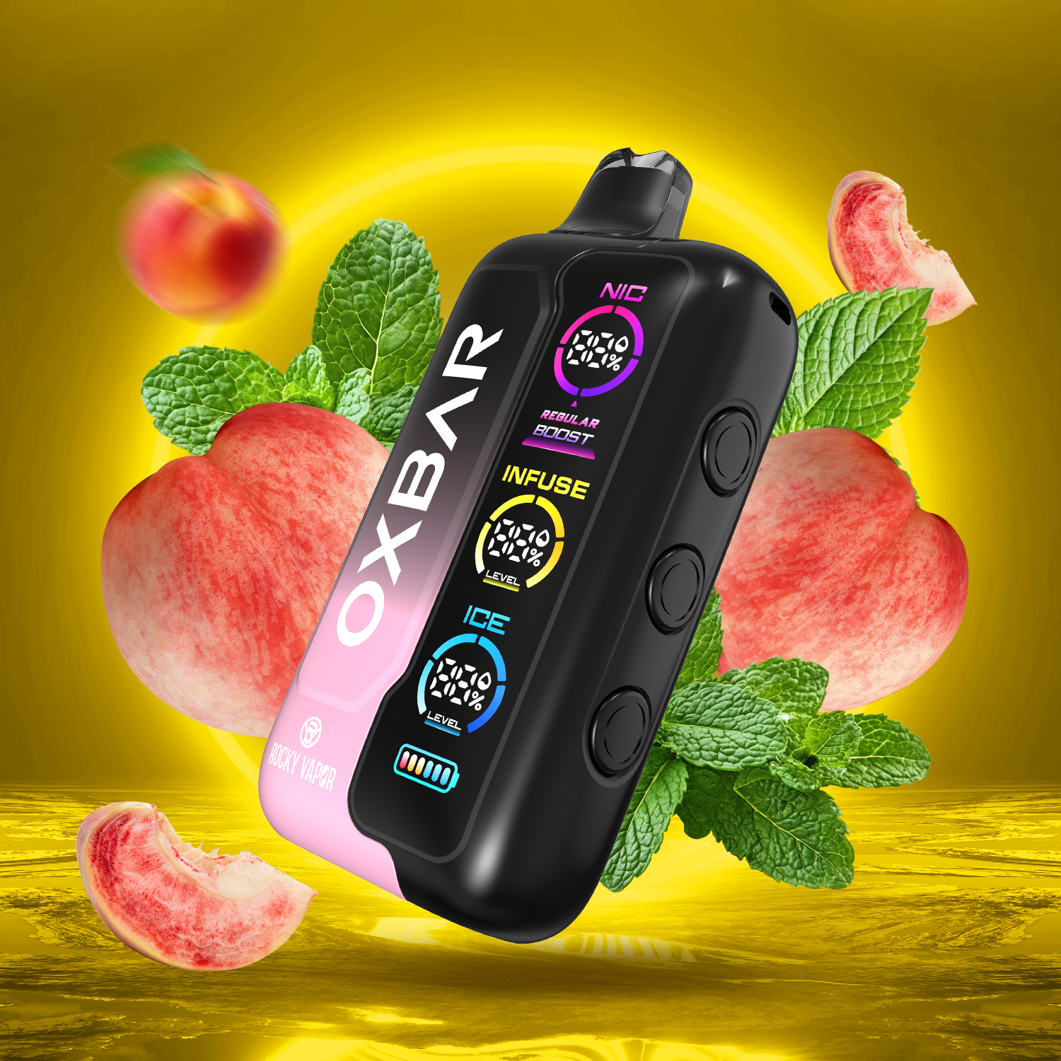 OXBAR Tri Fusion 45K Disposable Vape Peach Ice