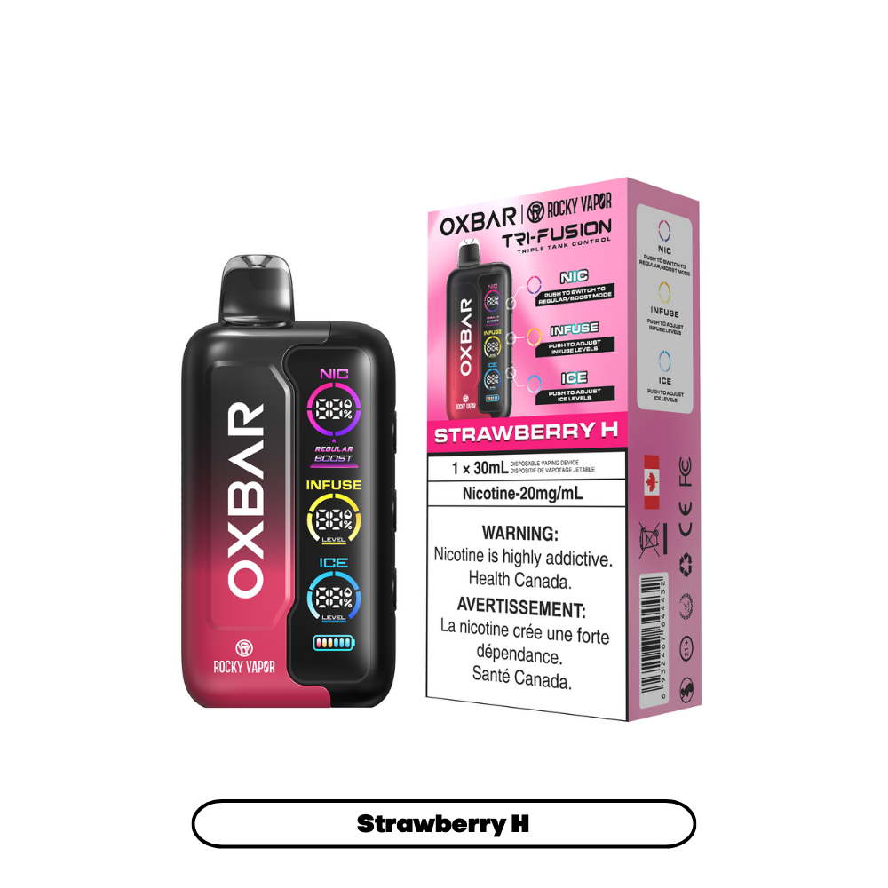 OXBAR Tri Fusion 45K Disposable Vape Strawberry H