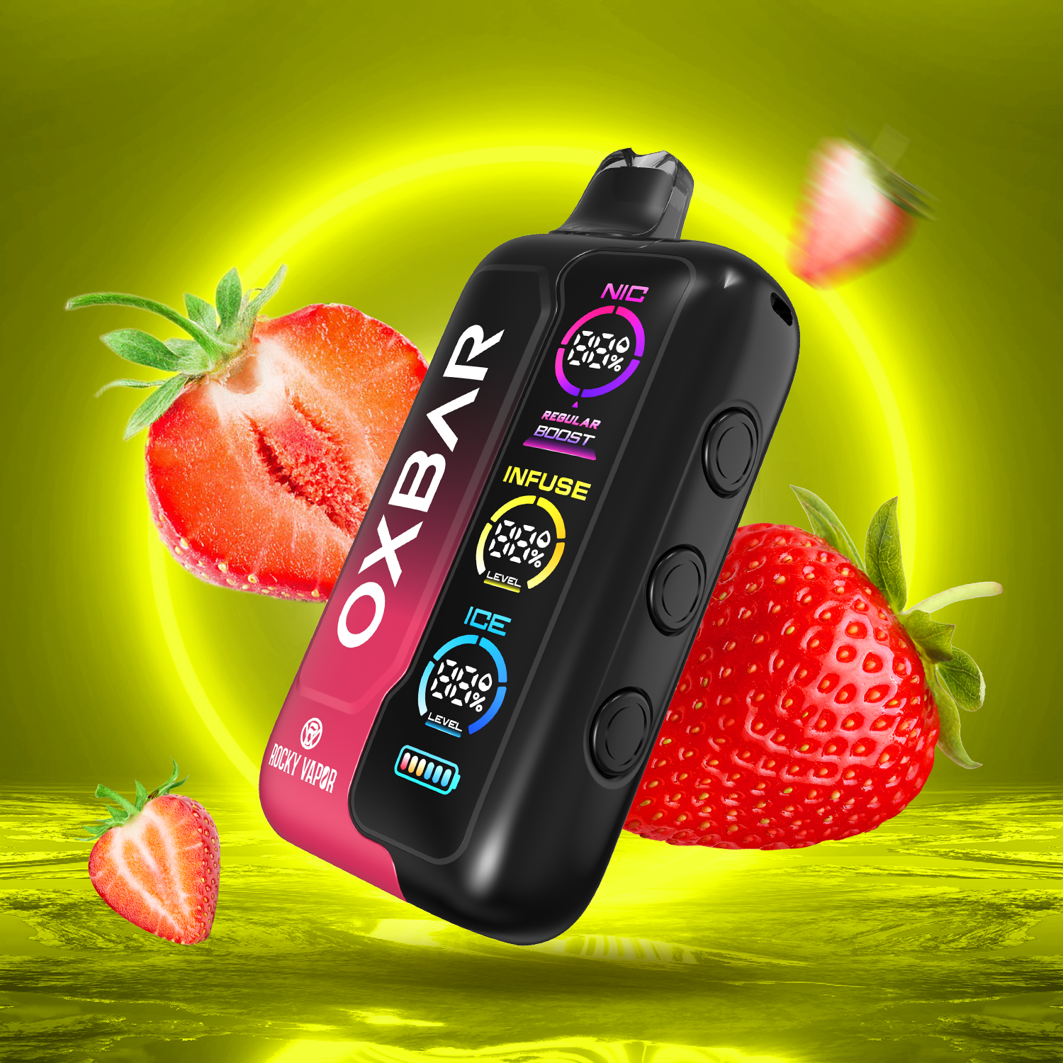 OXBAR Tri Fusion 45K Disposable Vape Strawberry H