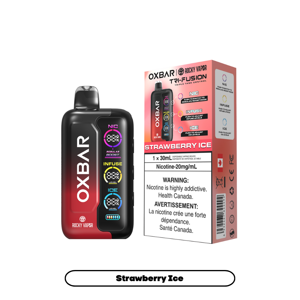 OXBAR Tri Fusion 45K Disposable Vape Strawberry Ice