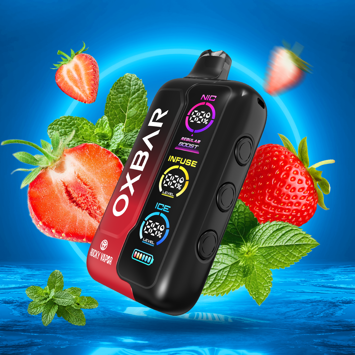 OXBAR Tri Fusion 45K Disposable Vape Strawberry Ice