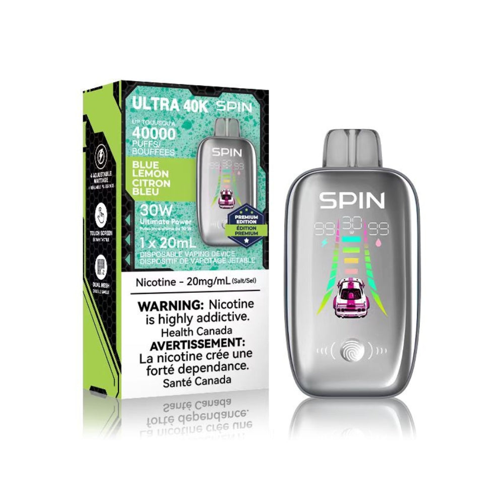 Spin Ultra 40K (40000) Disposable Vape - Blue Lemon