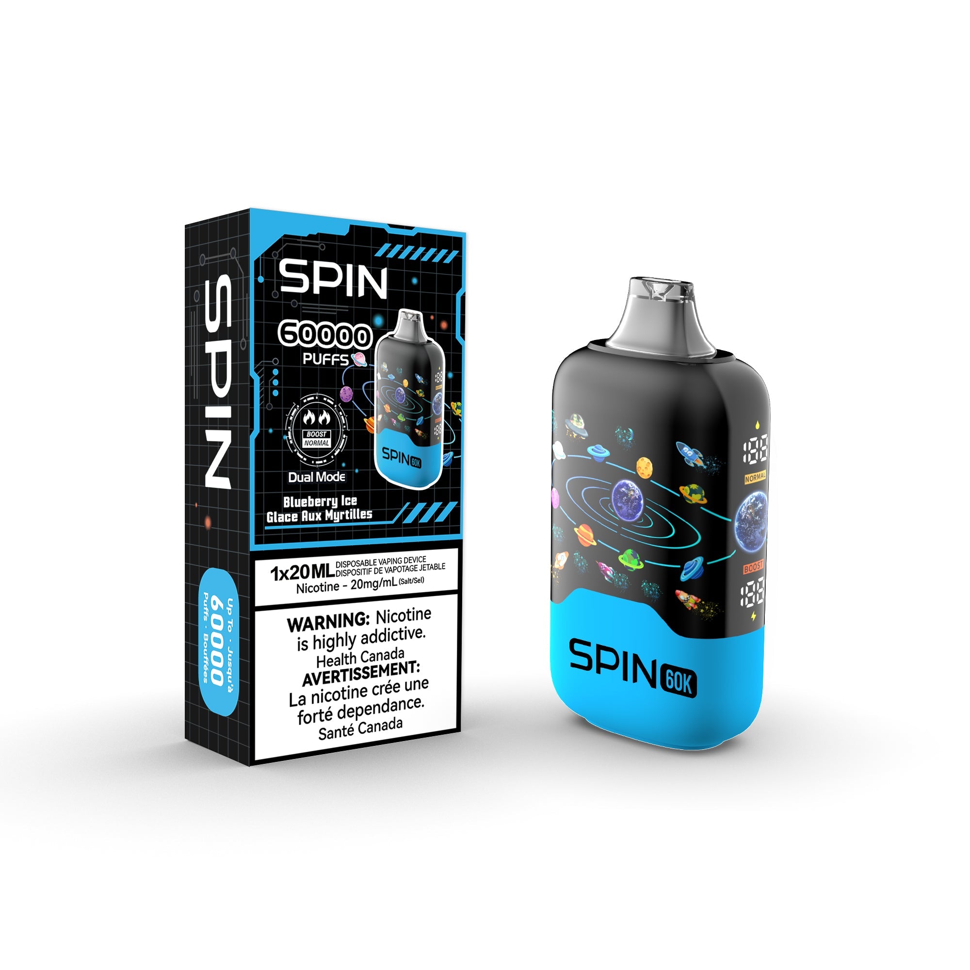 Spin Ultra 60K (60000) Disposable Vape Blueberry Ice